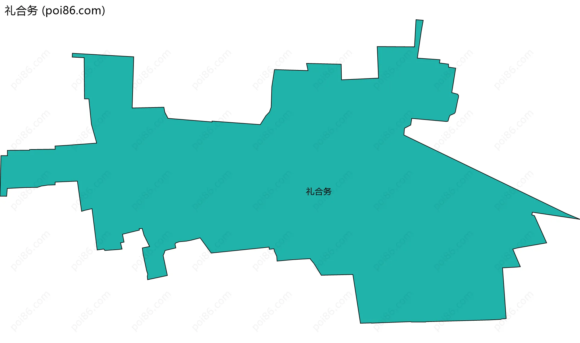 礼合务边界地图