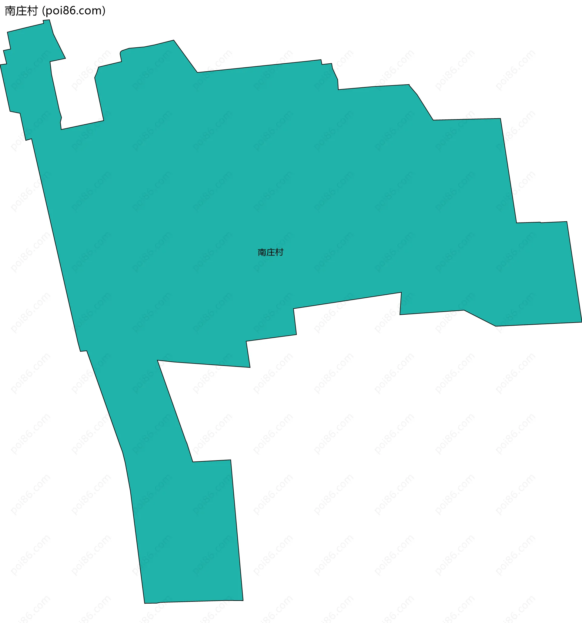 南庄村边界地图