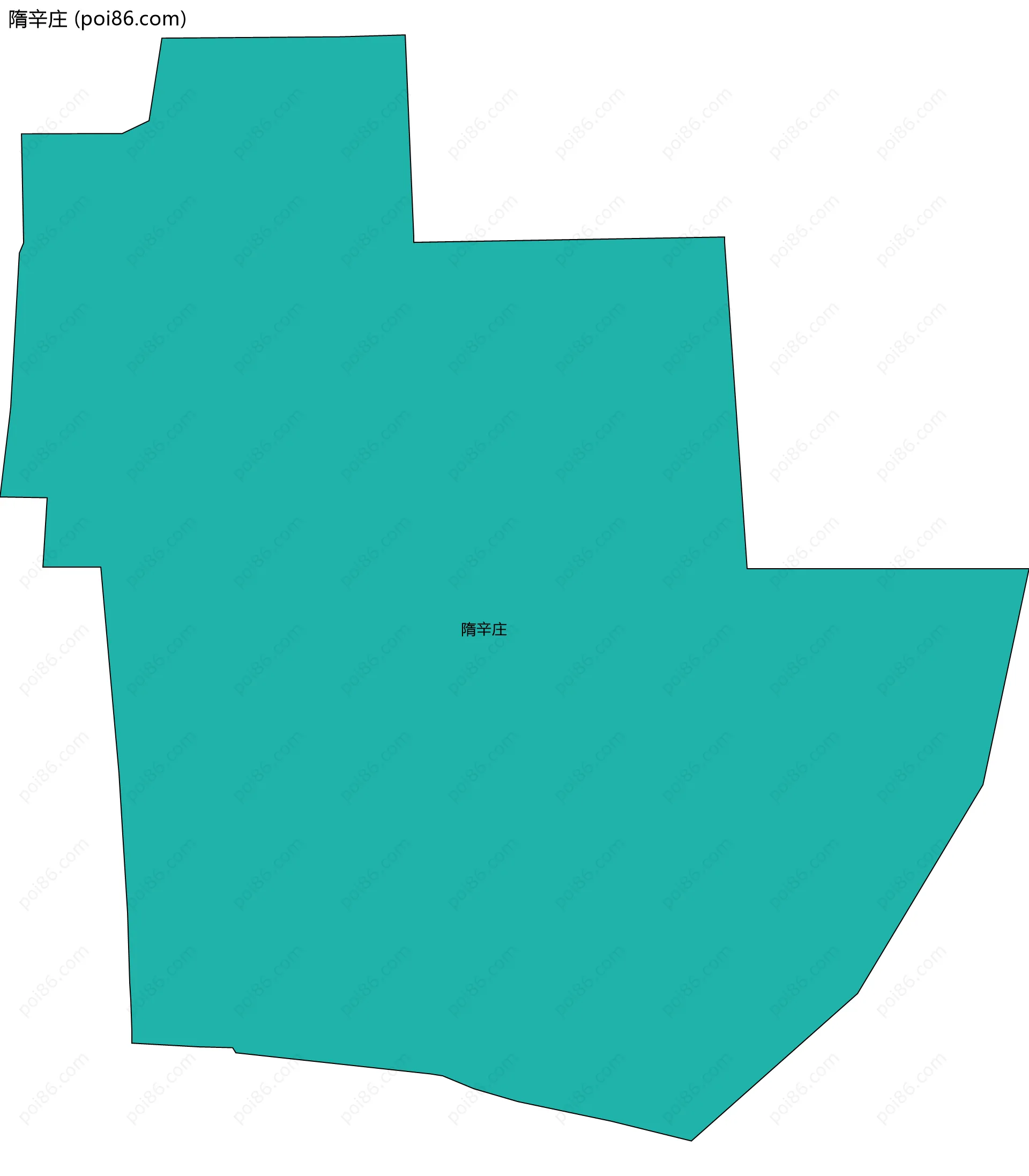 隋辛庄边界地图