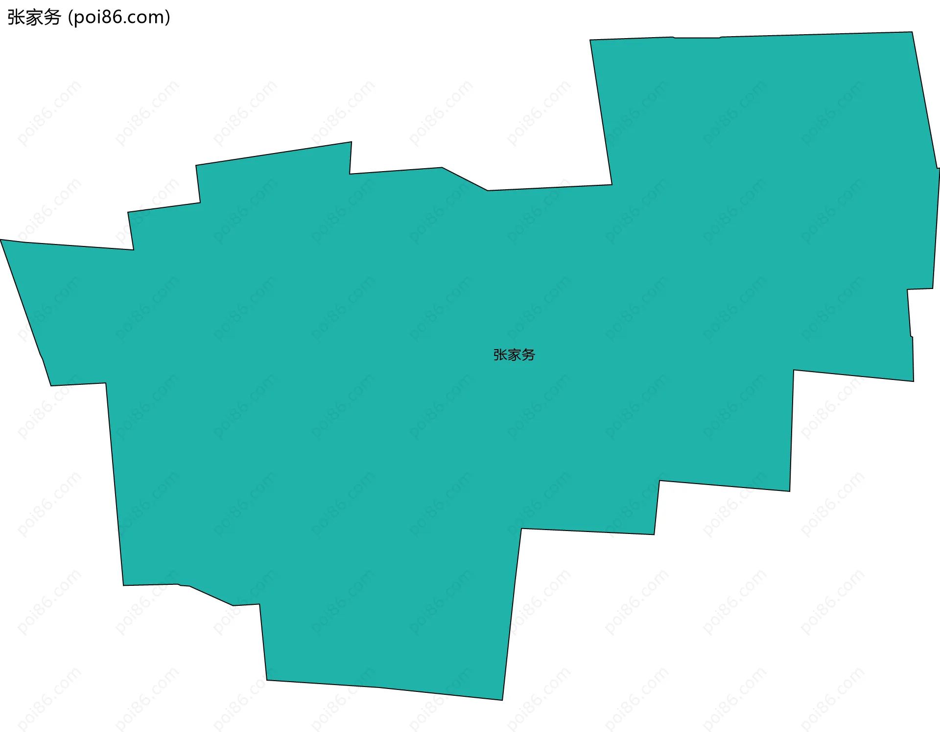 张家务边界地图