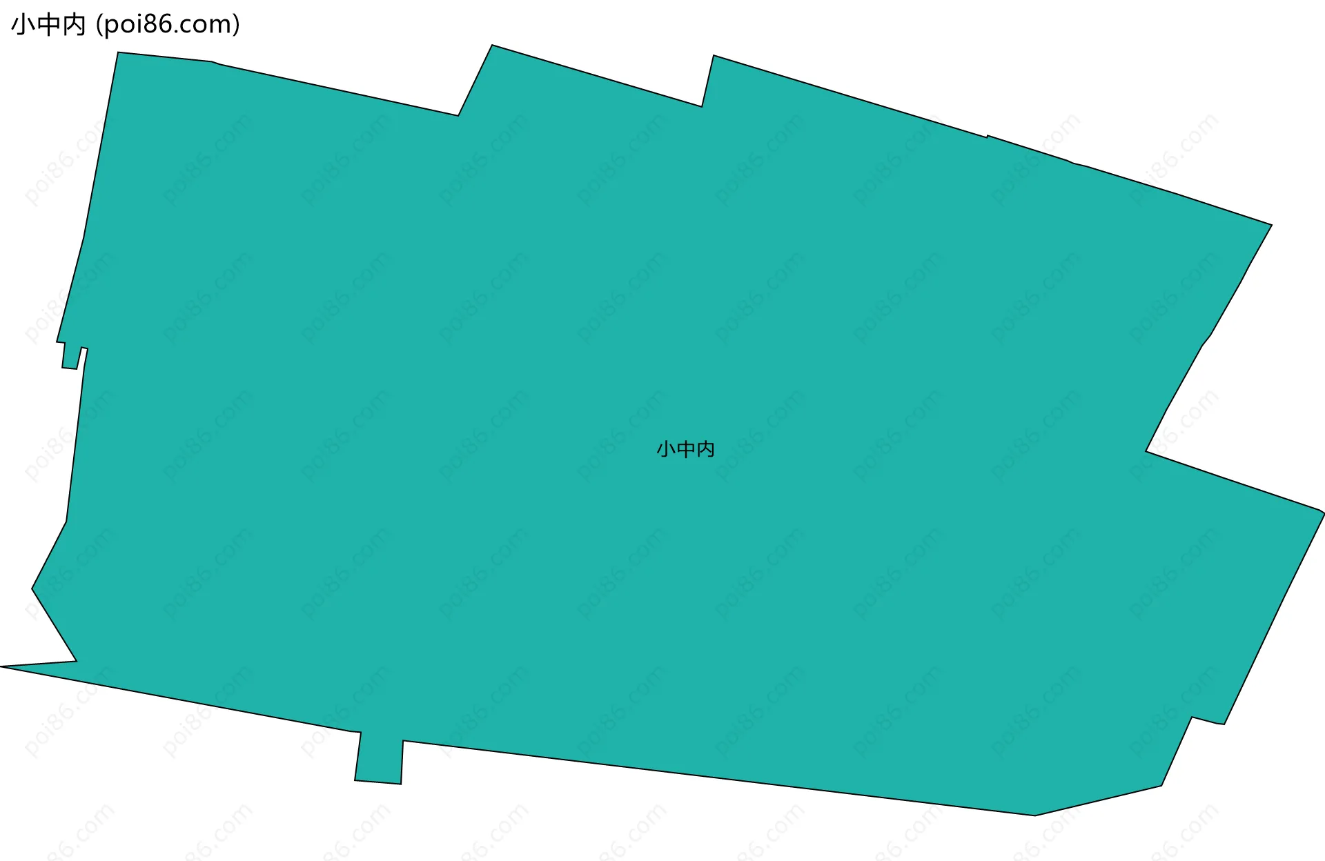 小中内边界地图