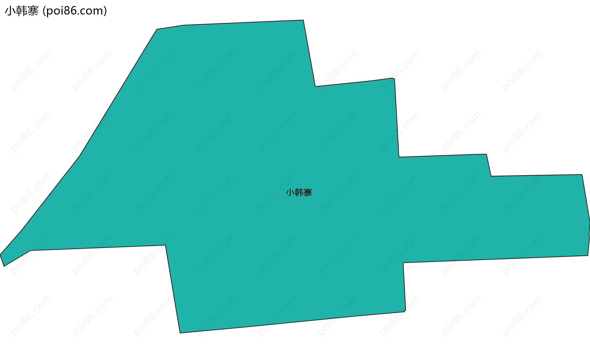 小韩寨边界地图