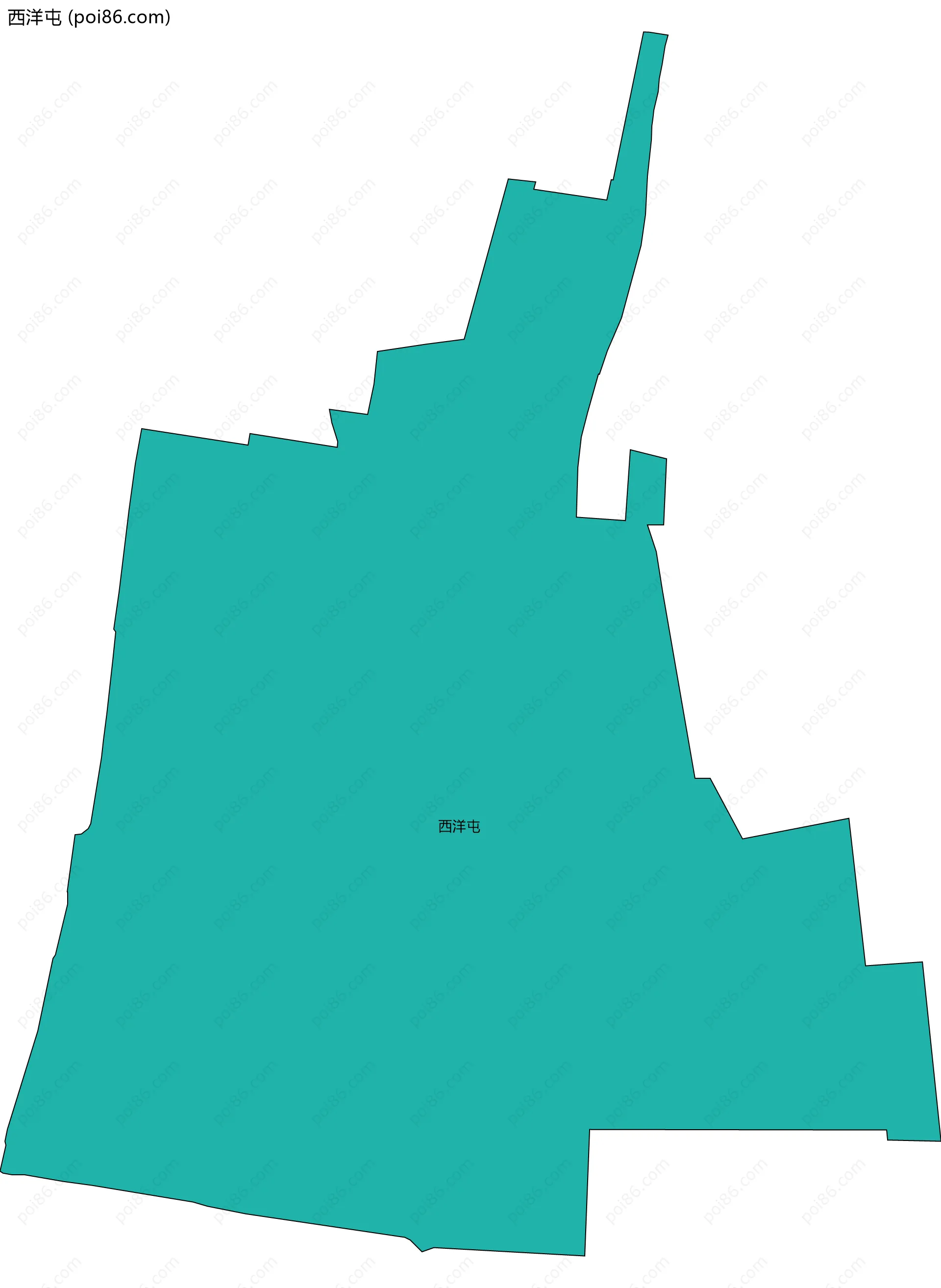 西洋屯边界地图