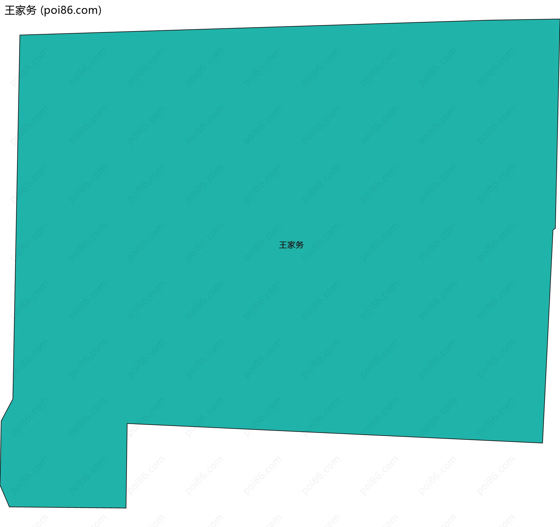 王家务边界地图