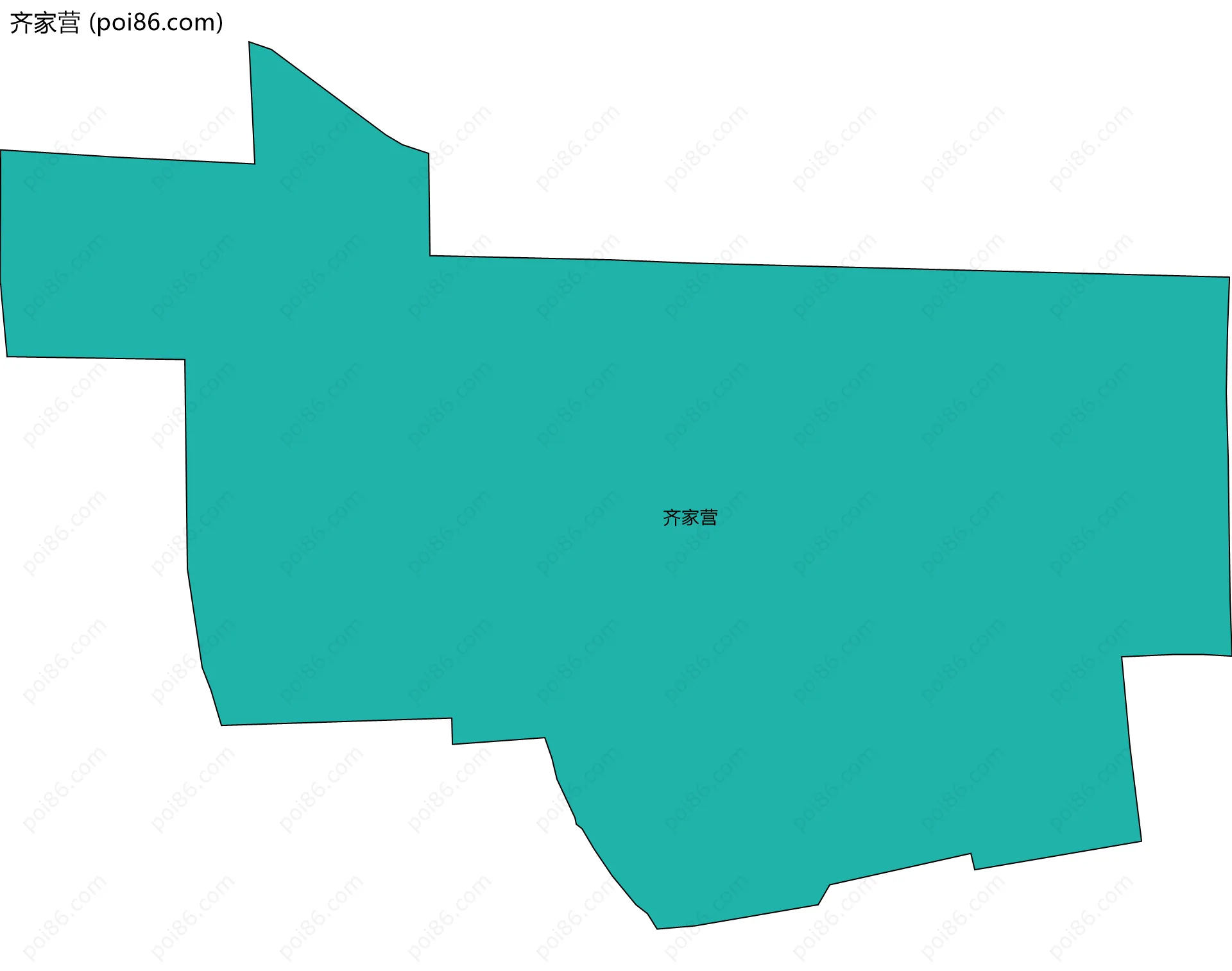 齐家营边界地图