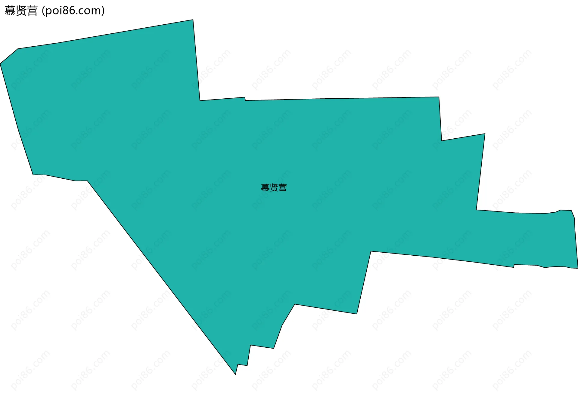 慕贤营边界地图