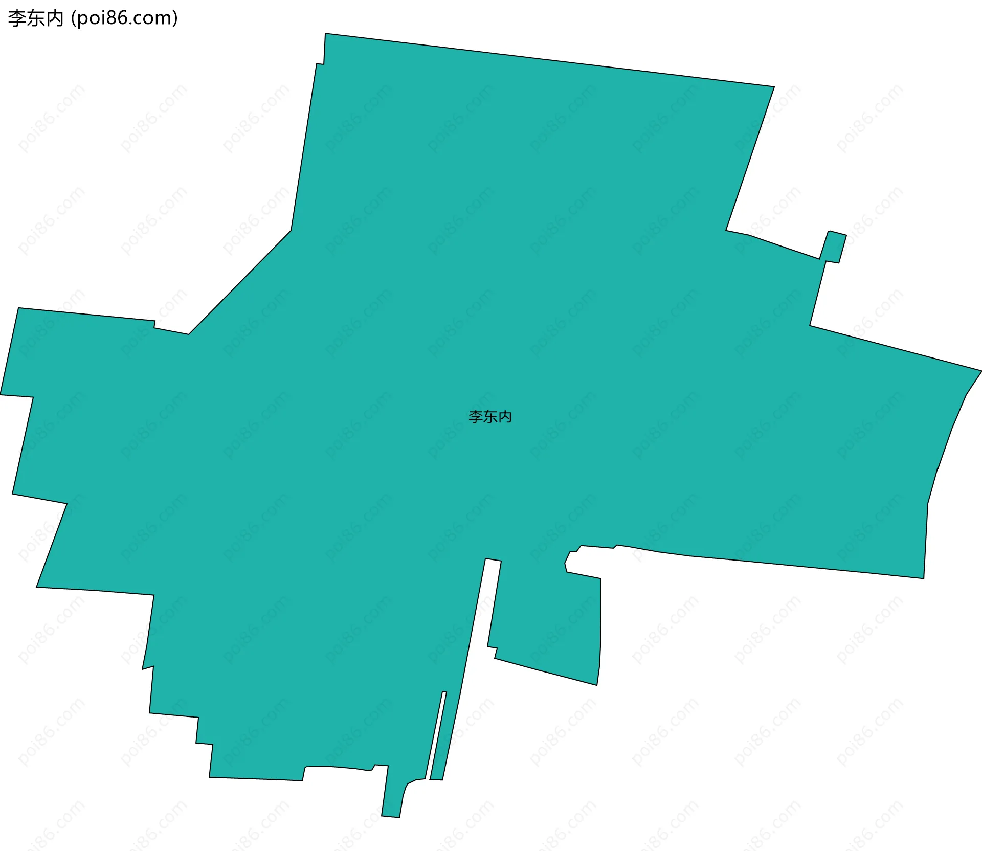 李东内边界地图