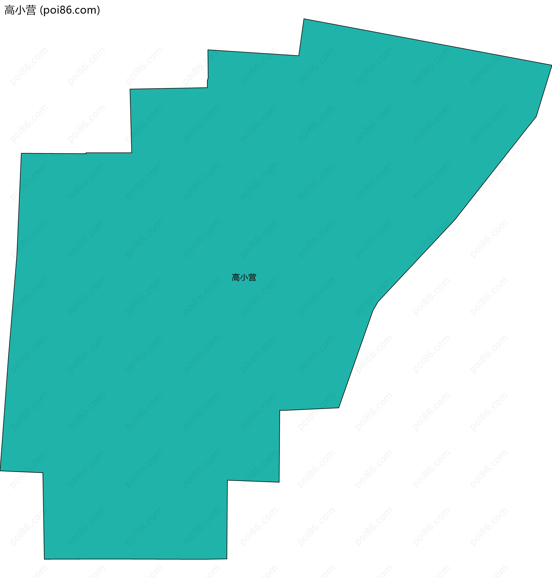高小营边界地图