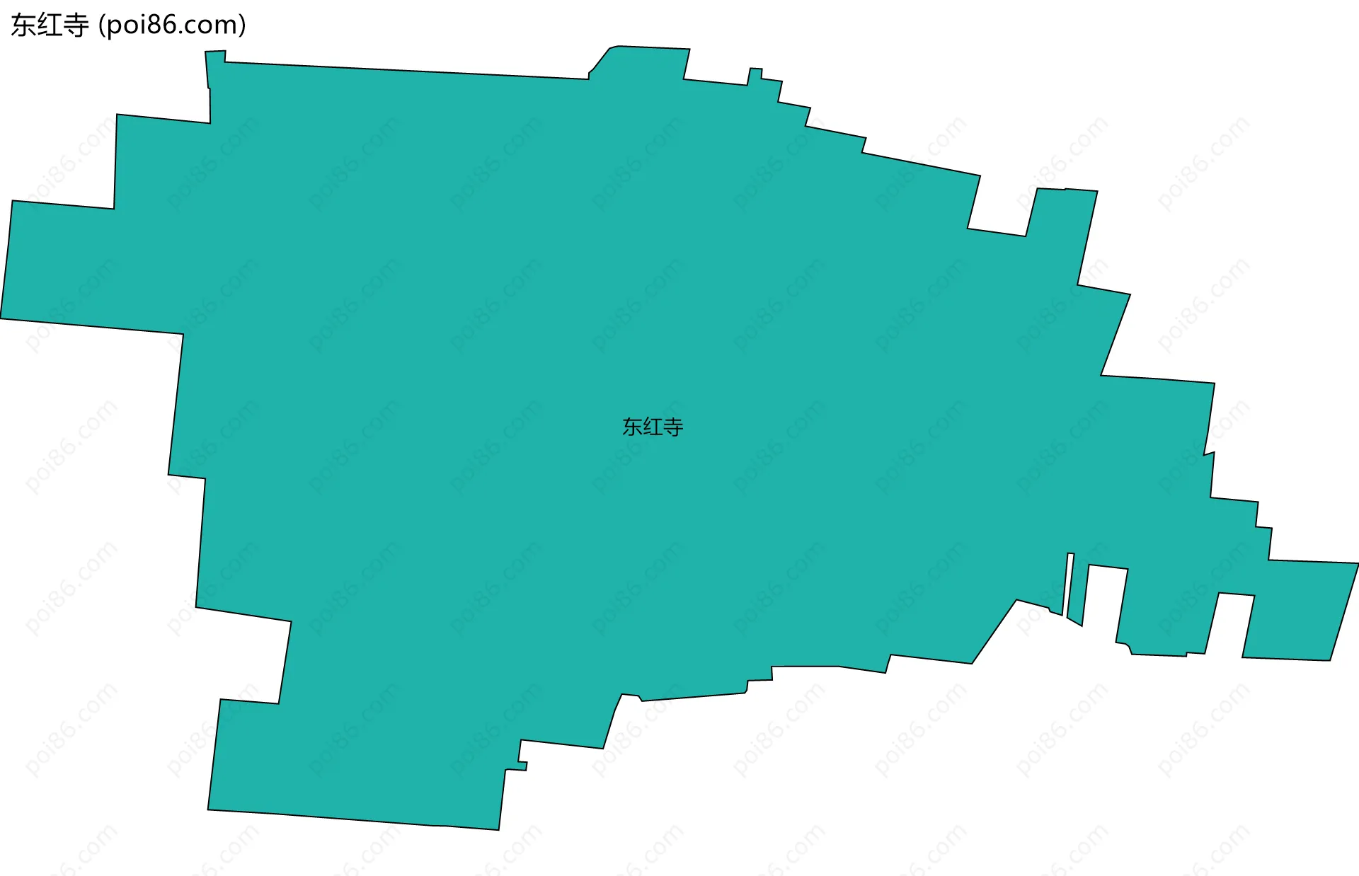 东红寺边界地图
