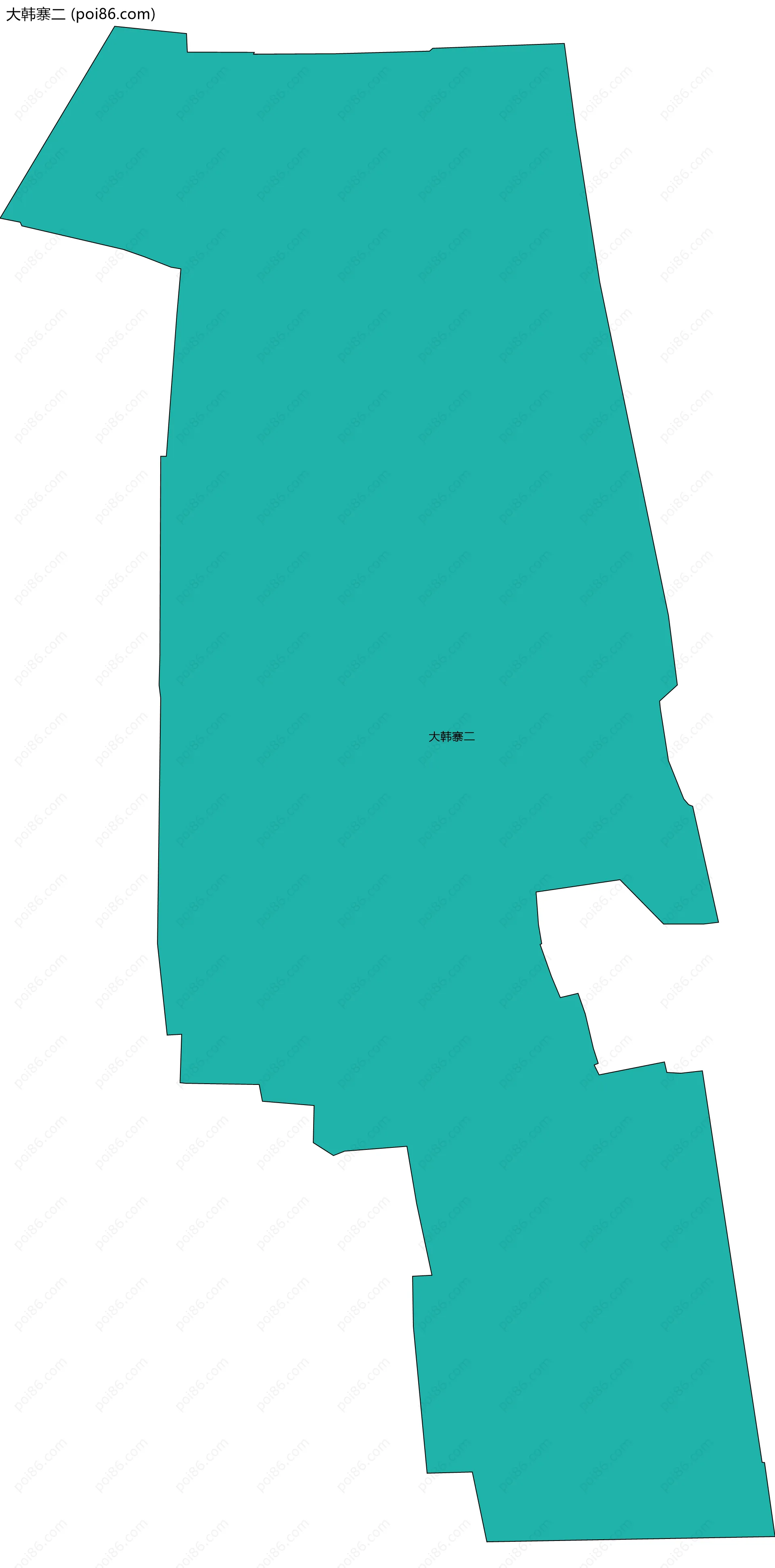 大韩寨二边界地图