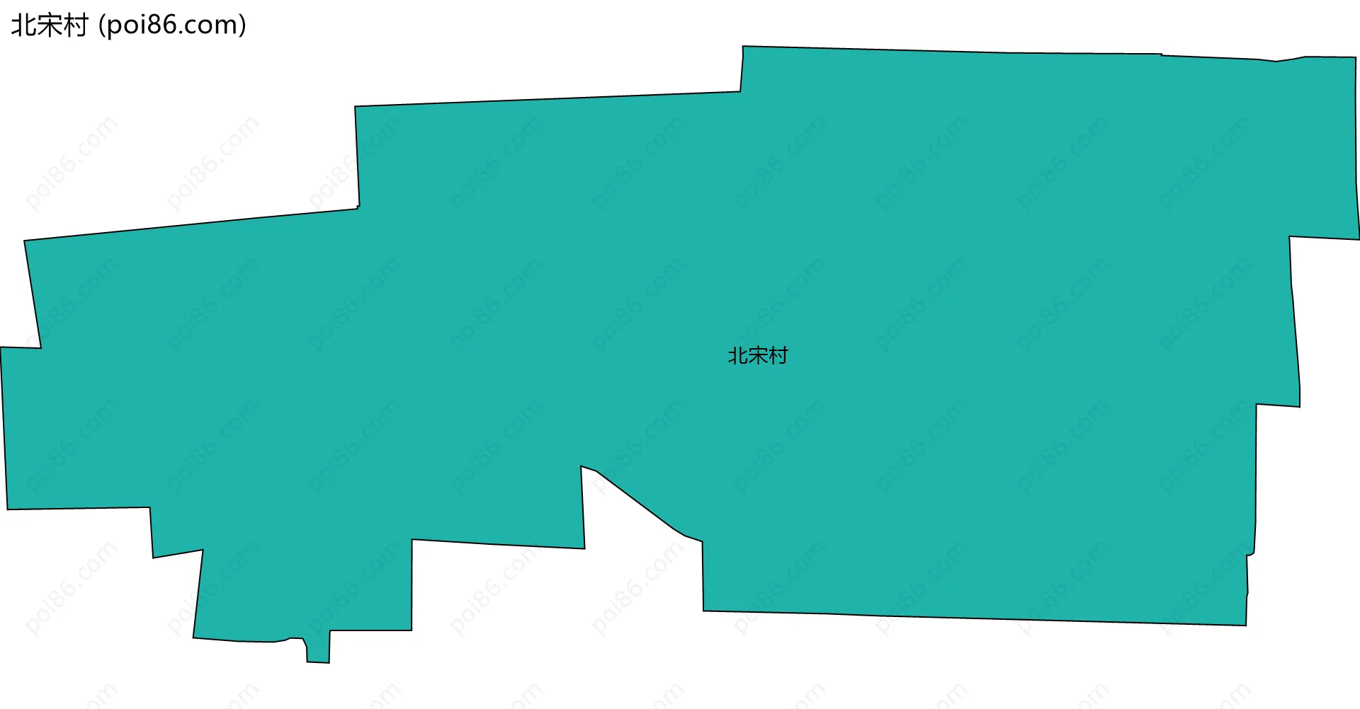 北宋村边界地图