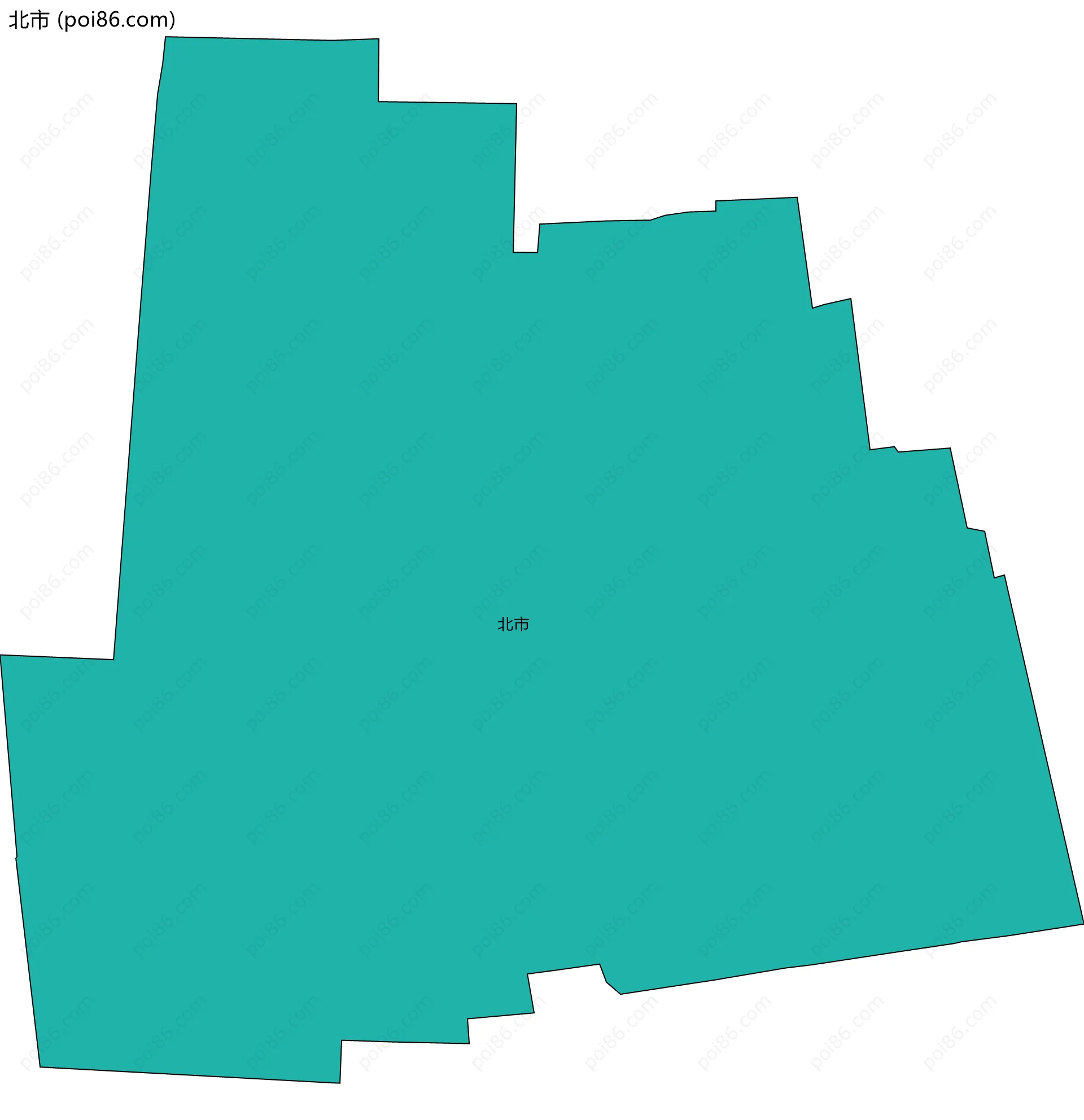 北市边界地图