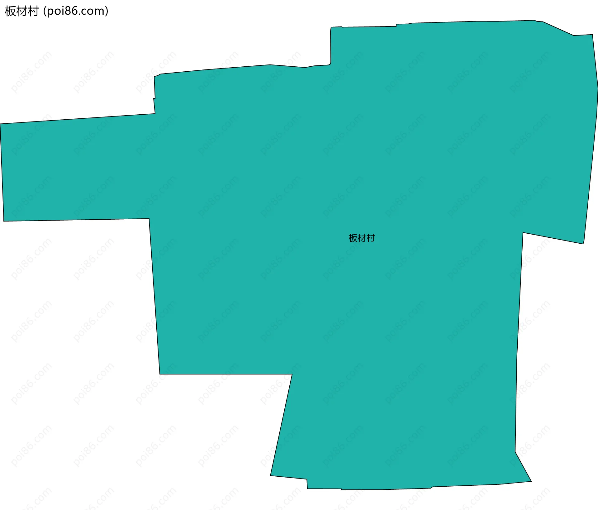 板材村边界地图