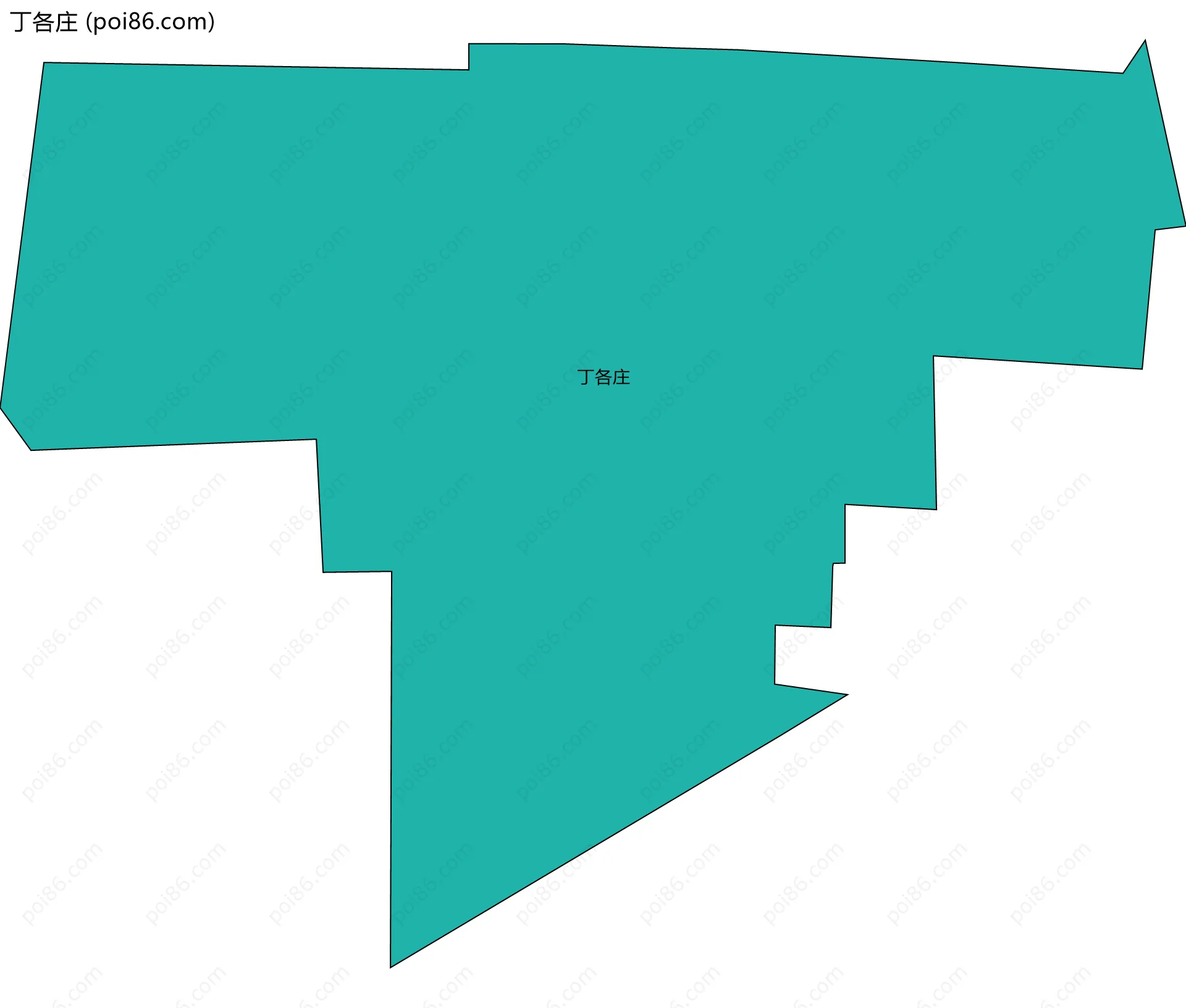 丁各庄边界地图