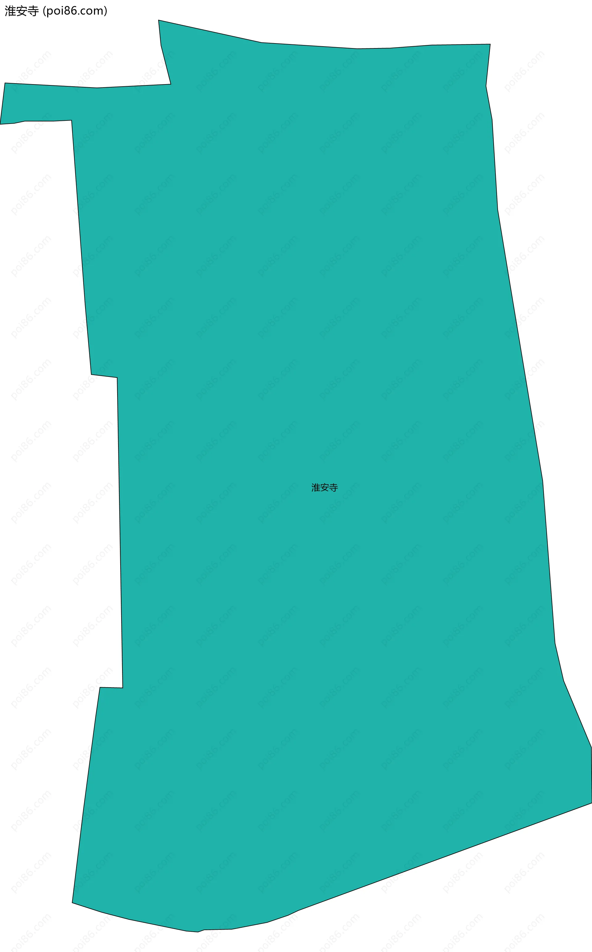 淮安寺边界地图