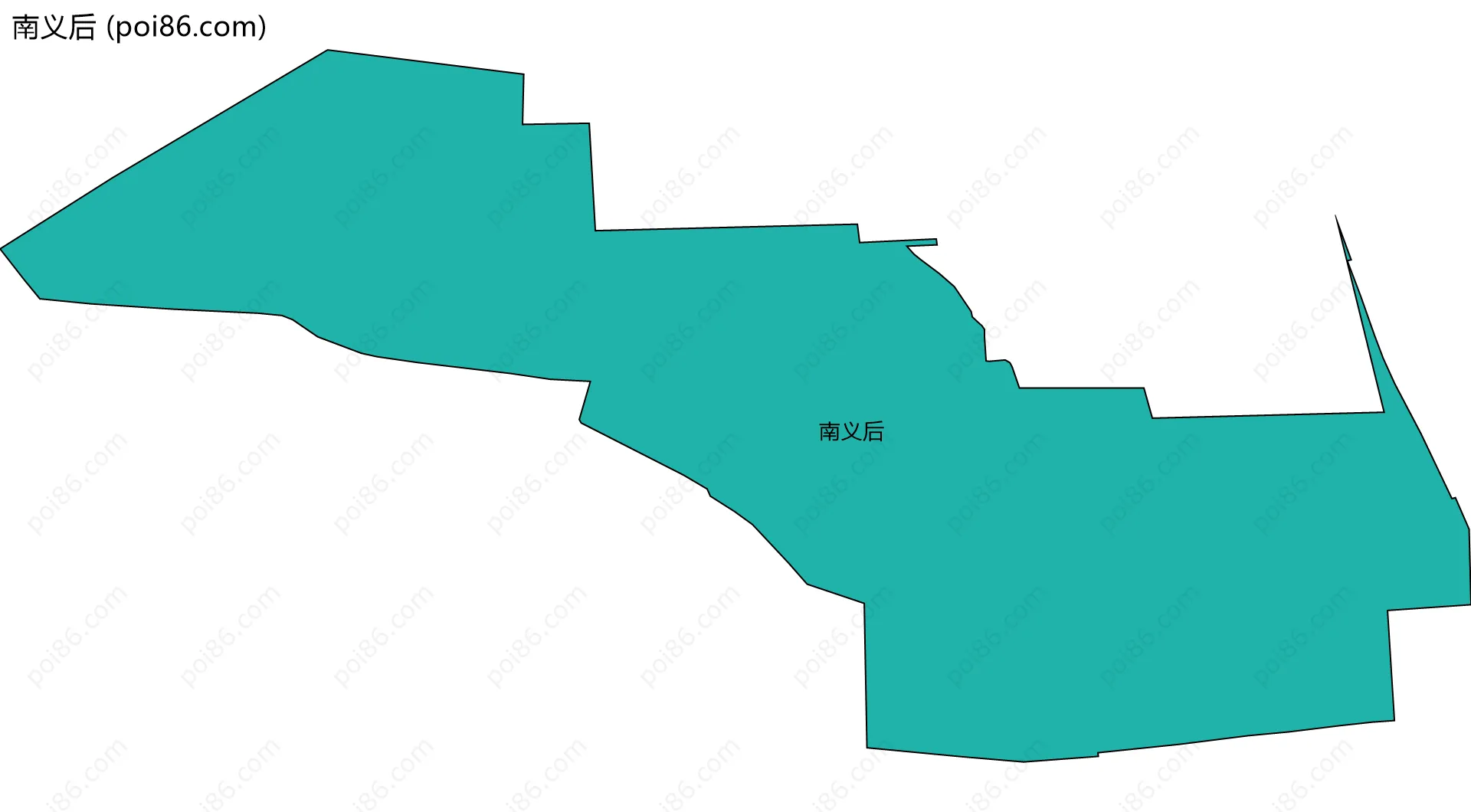 南义后边界地图