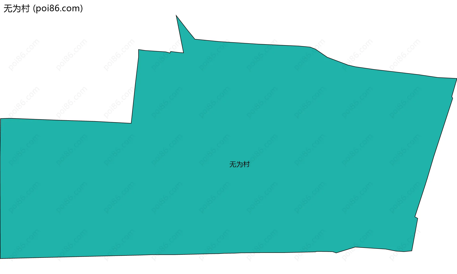 无为村边界地图