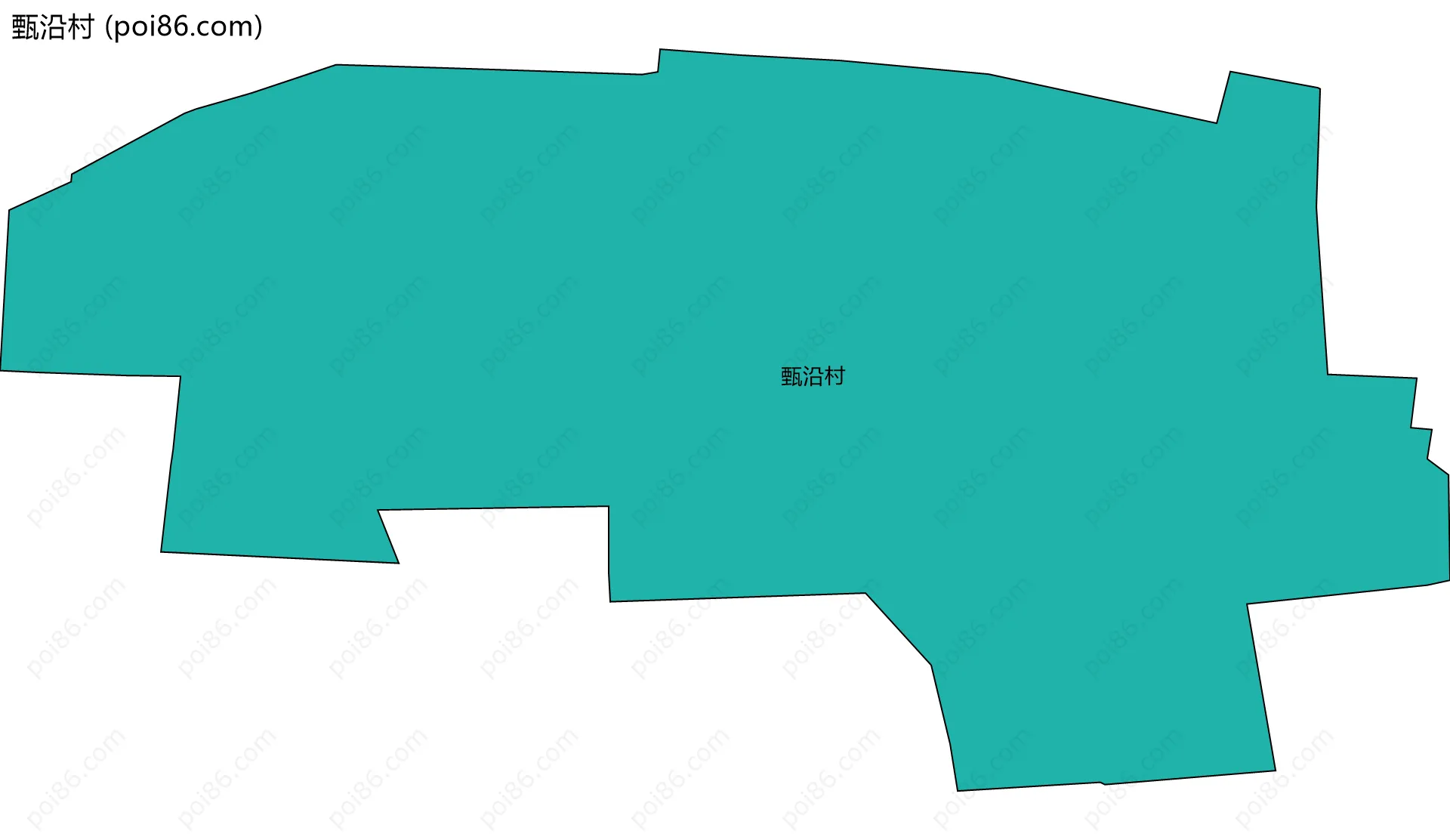 甄沿村边界地图