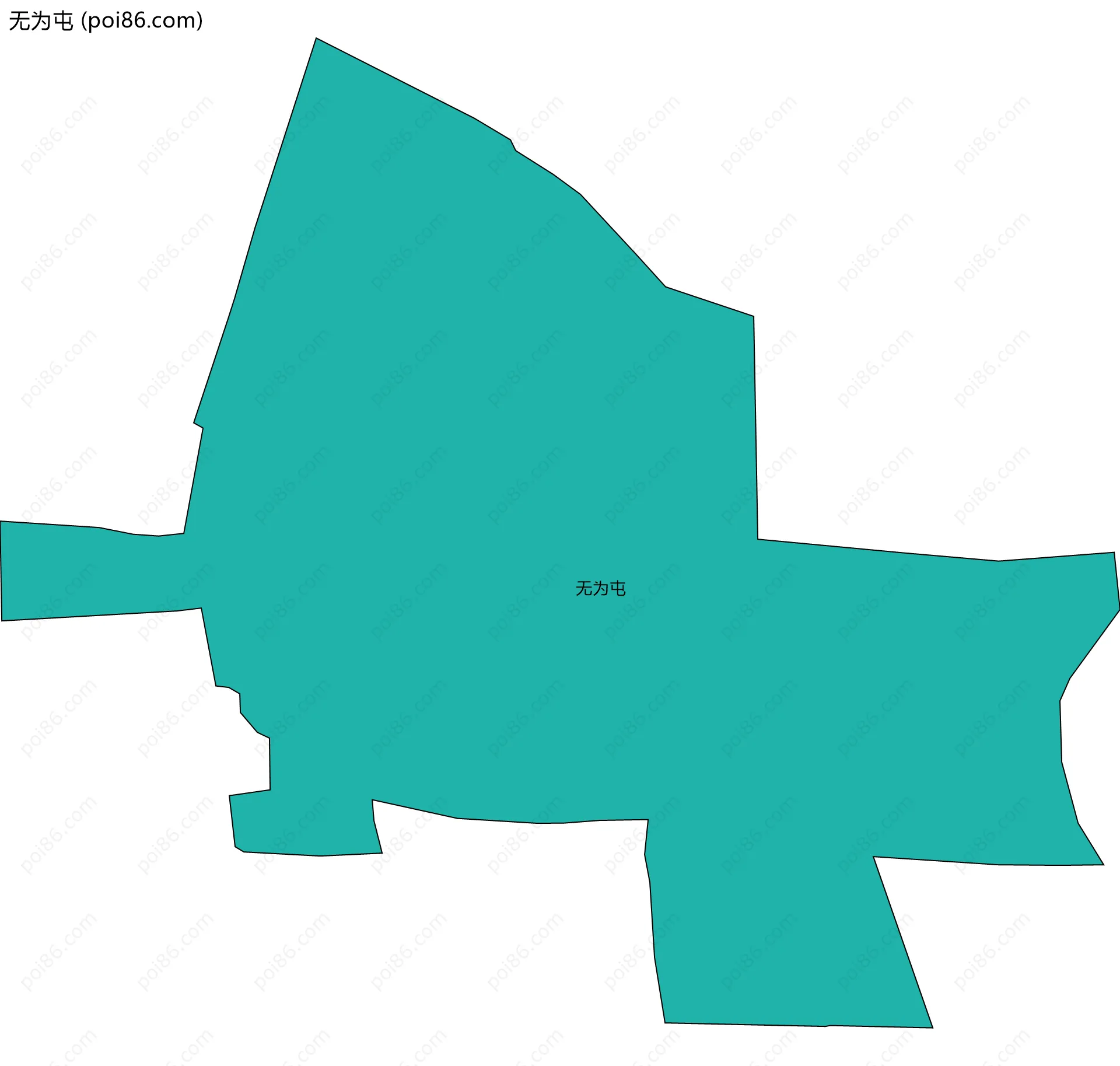 无为屯边界地图