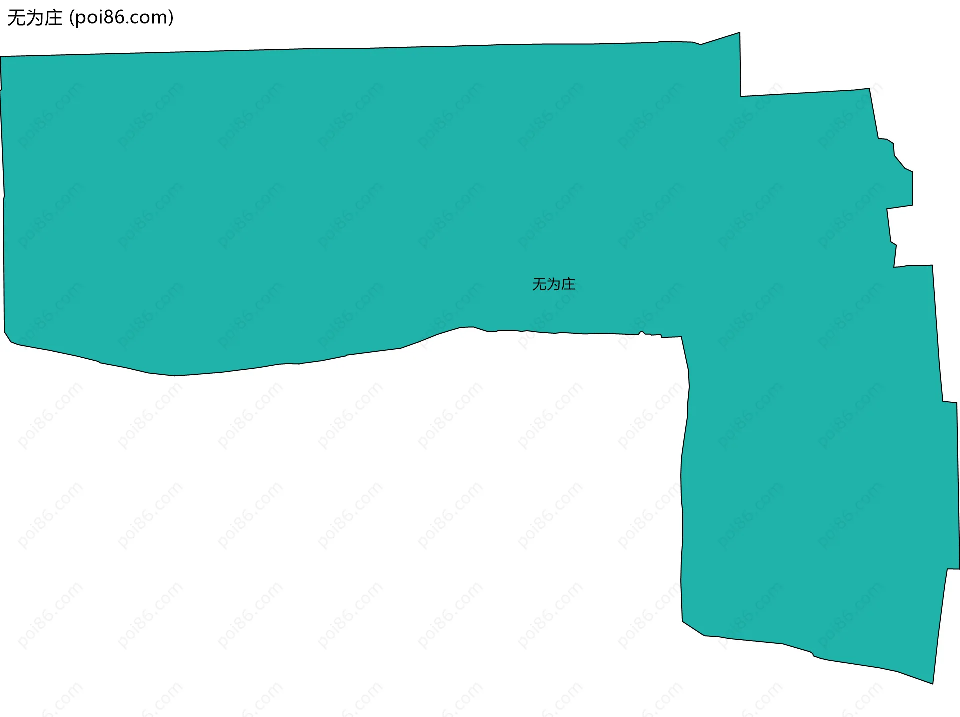 无为庄边界地图