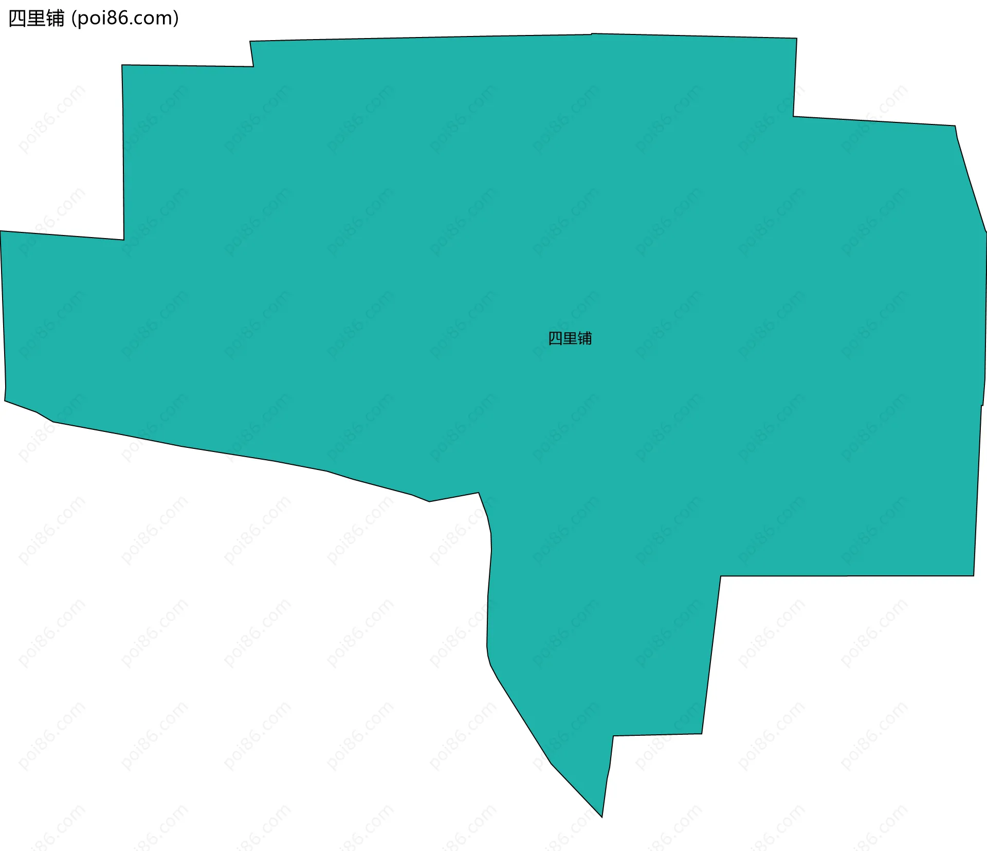 四里铺边界地图