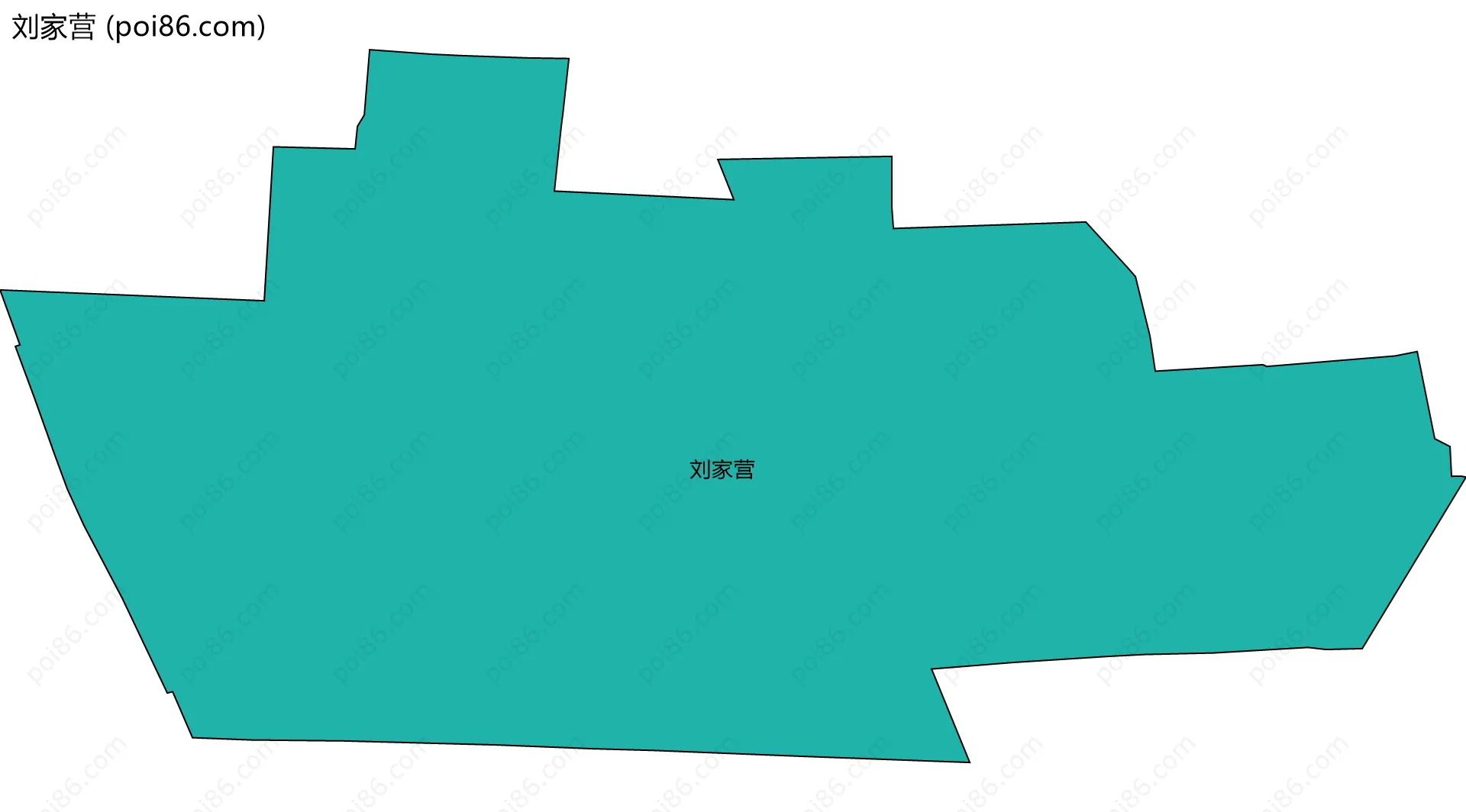 刘家营边界地图
