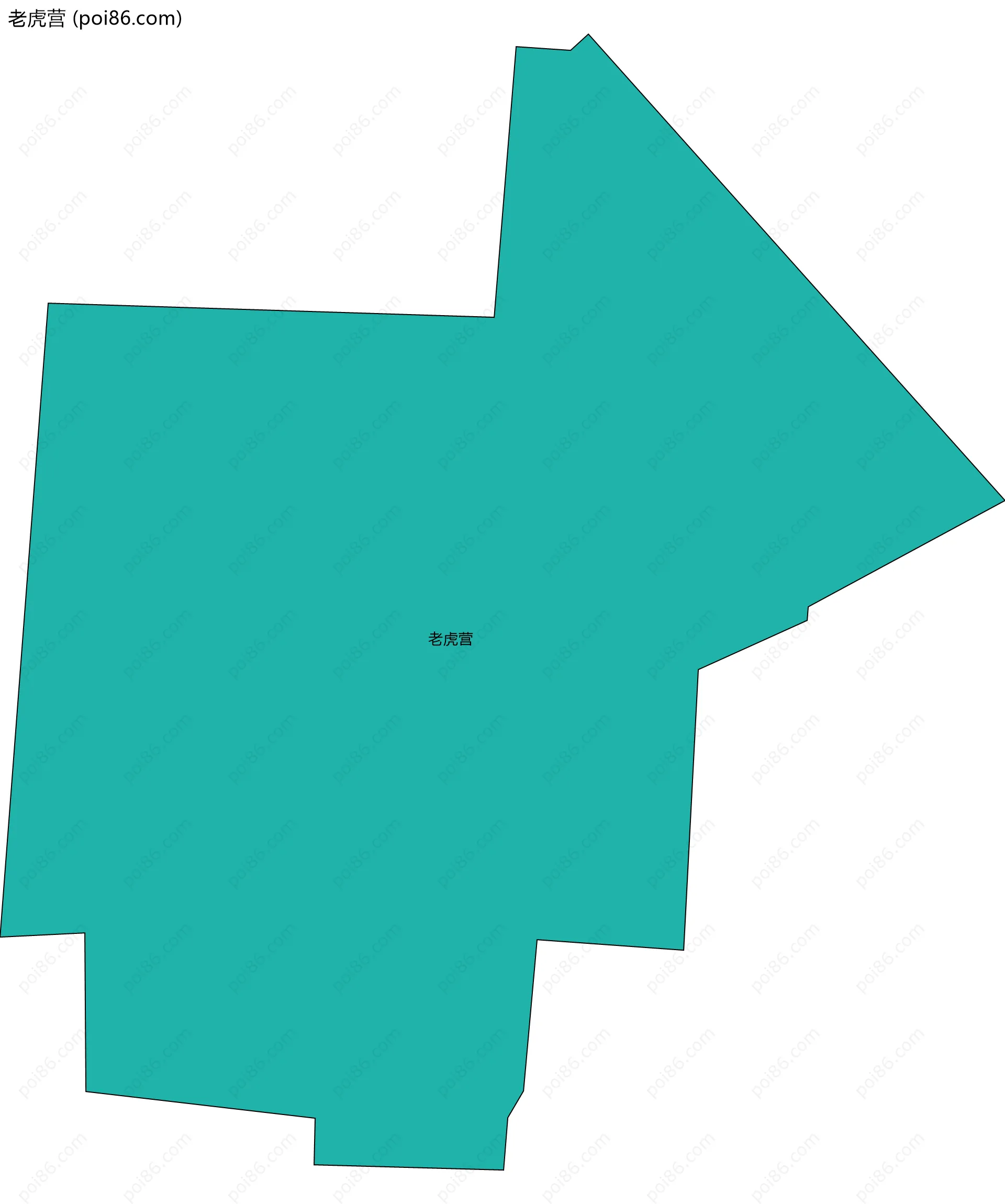 老虎营边界地图