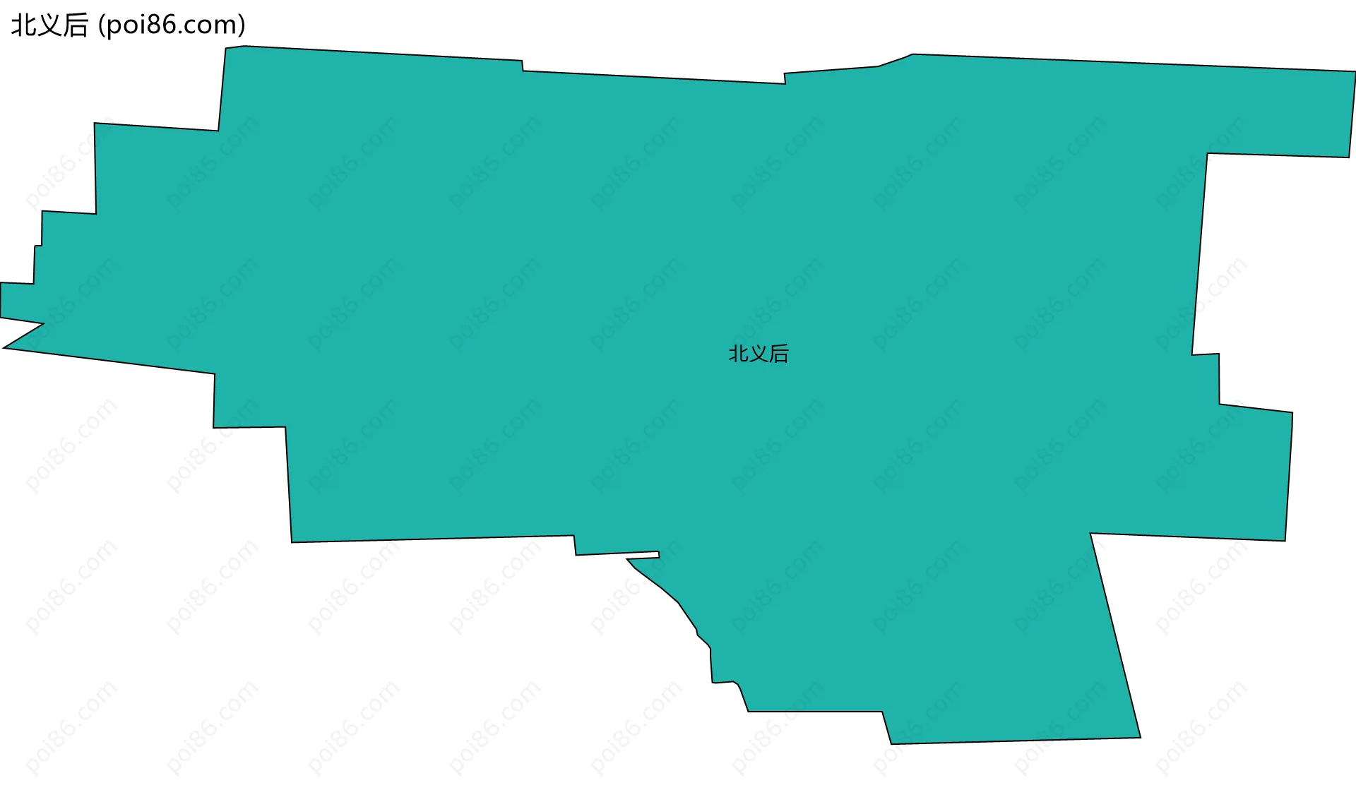 北义后边界地图