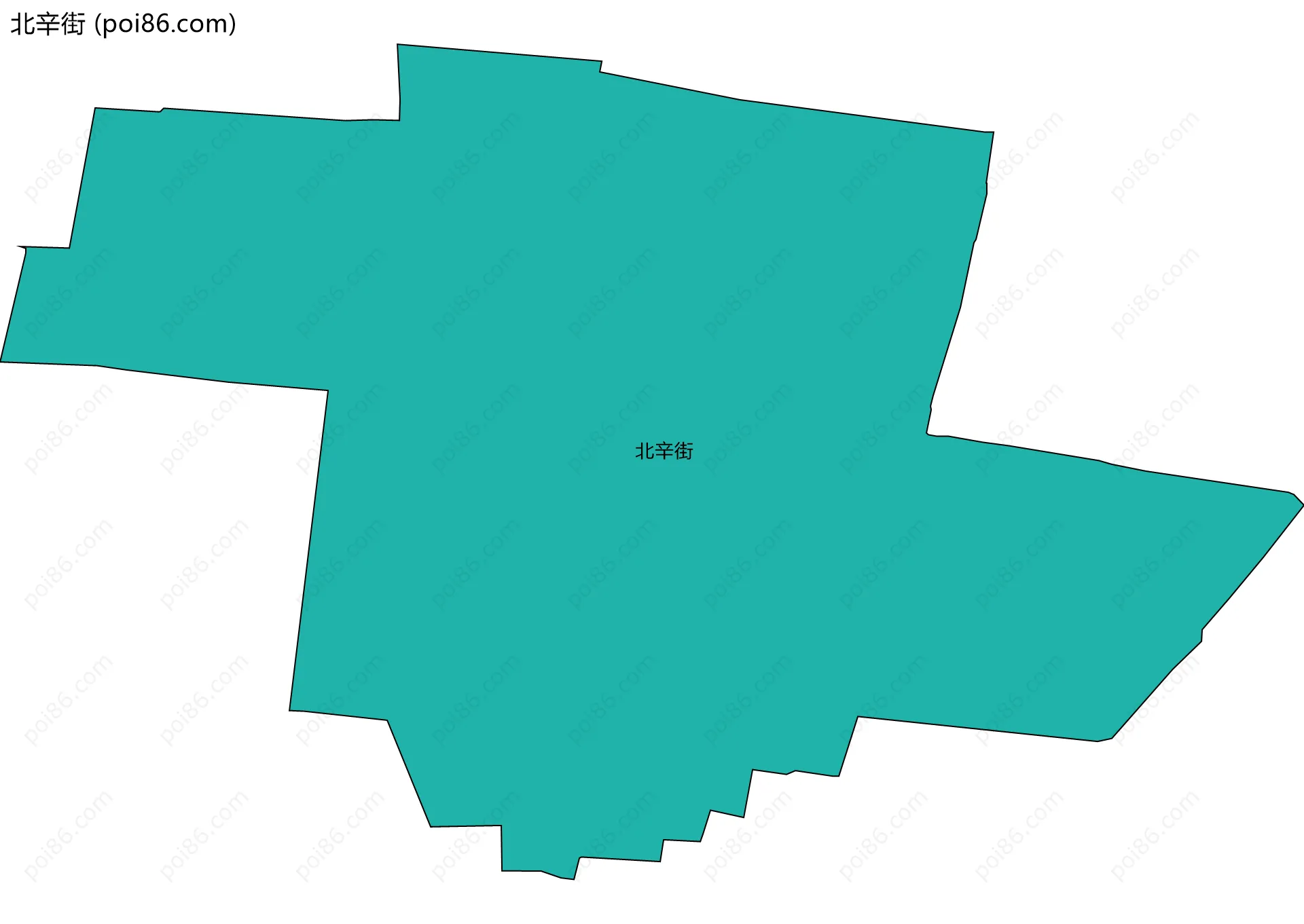 北辛街边界地图