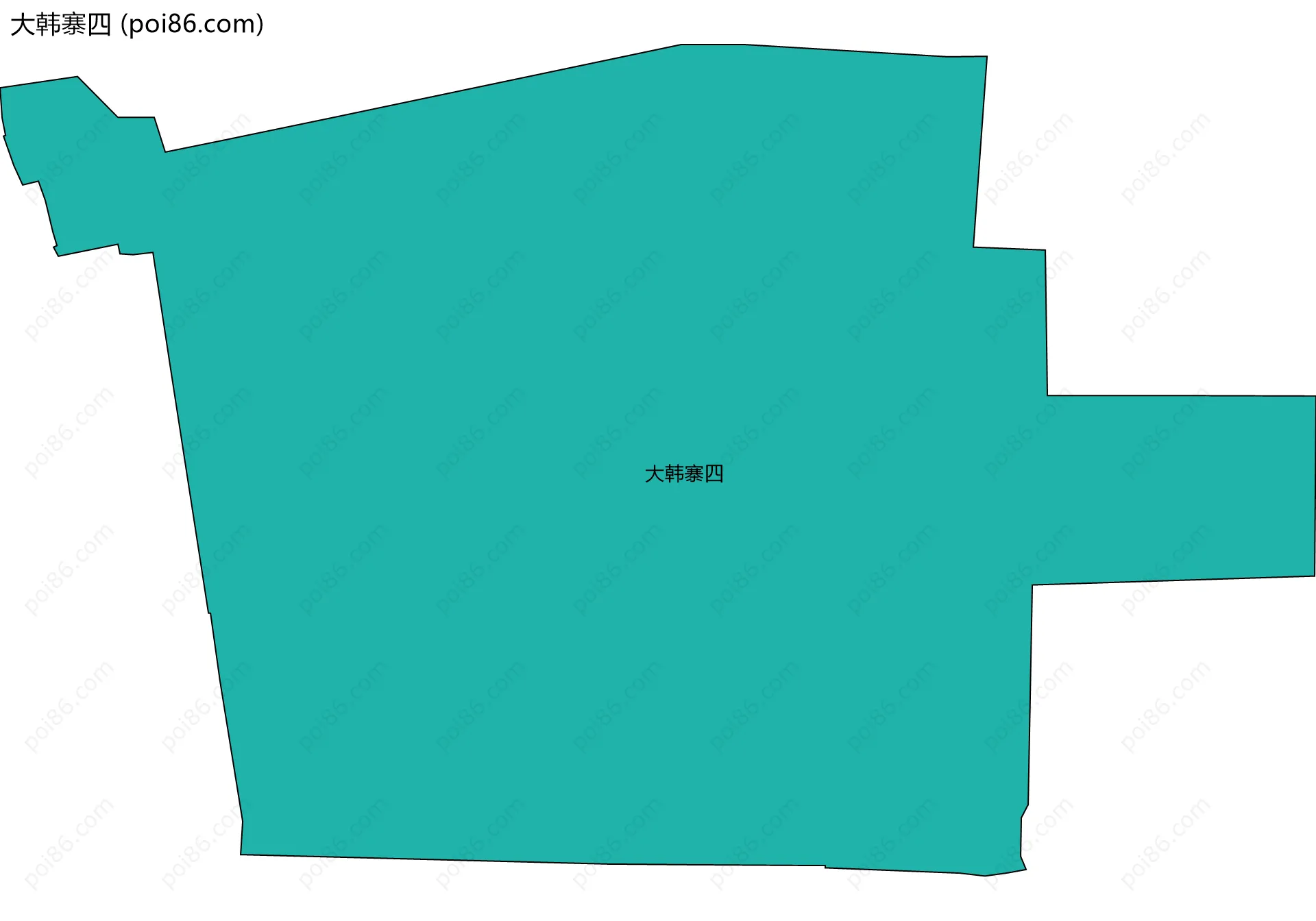 大韩寨四边界地图