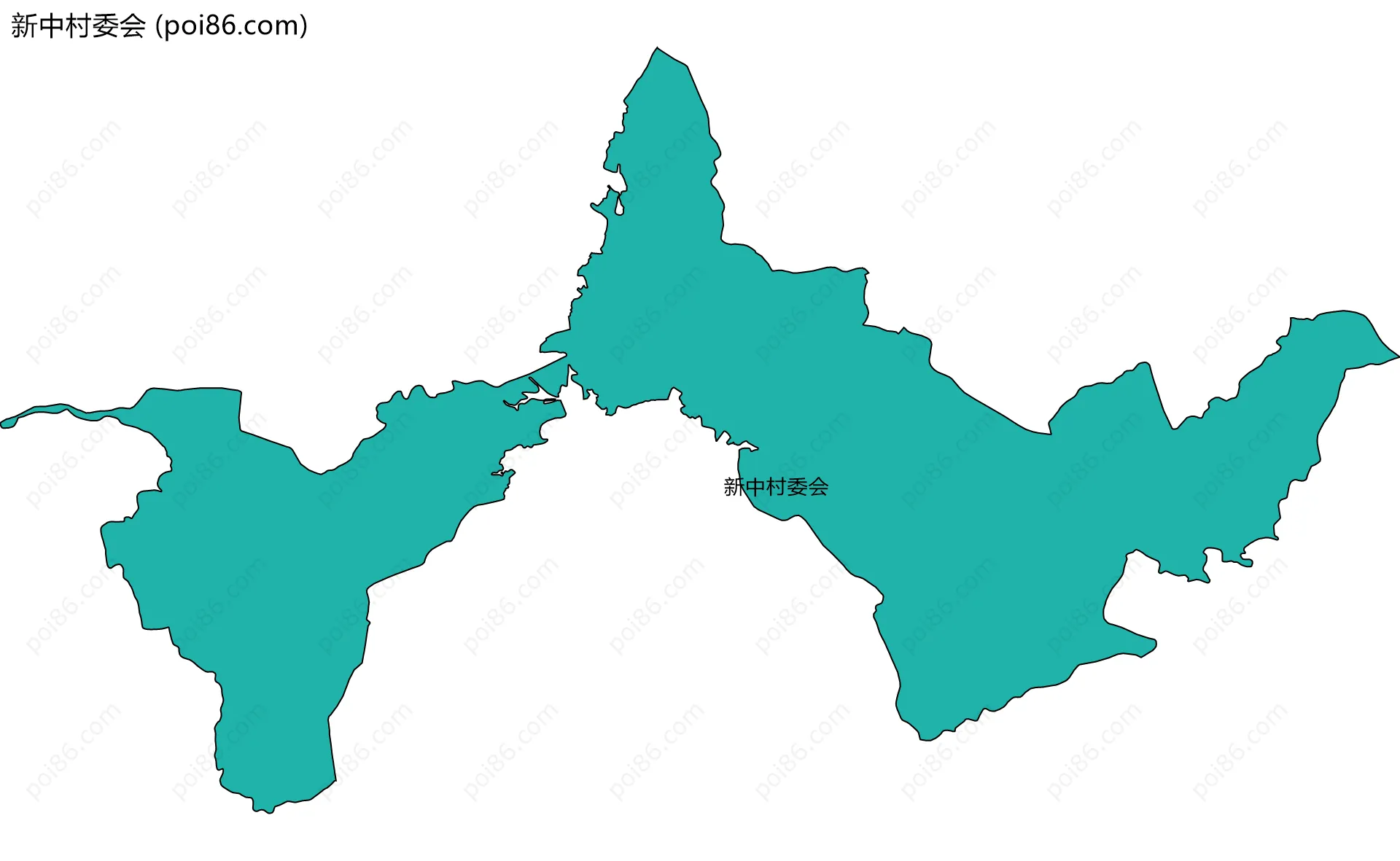 新中村委会边界地图