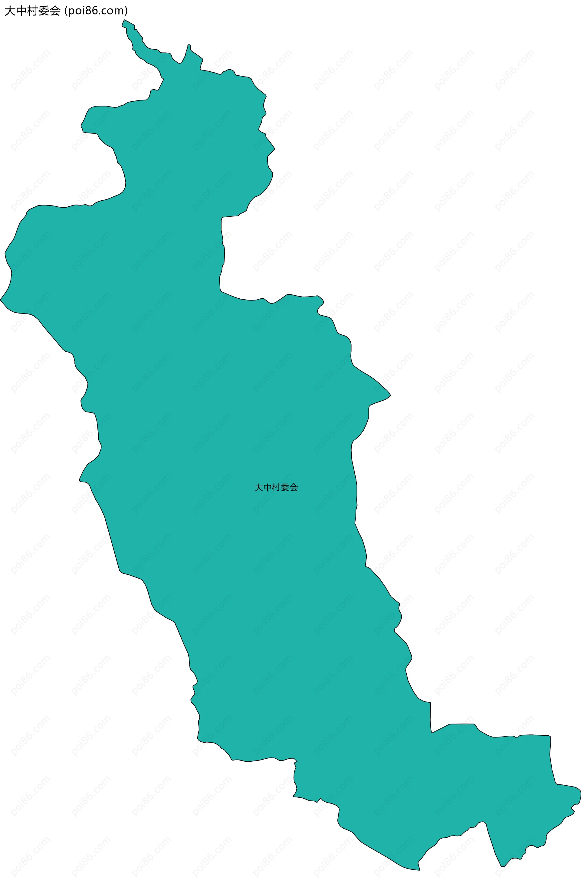 大中村委会边界地图