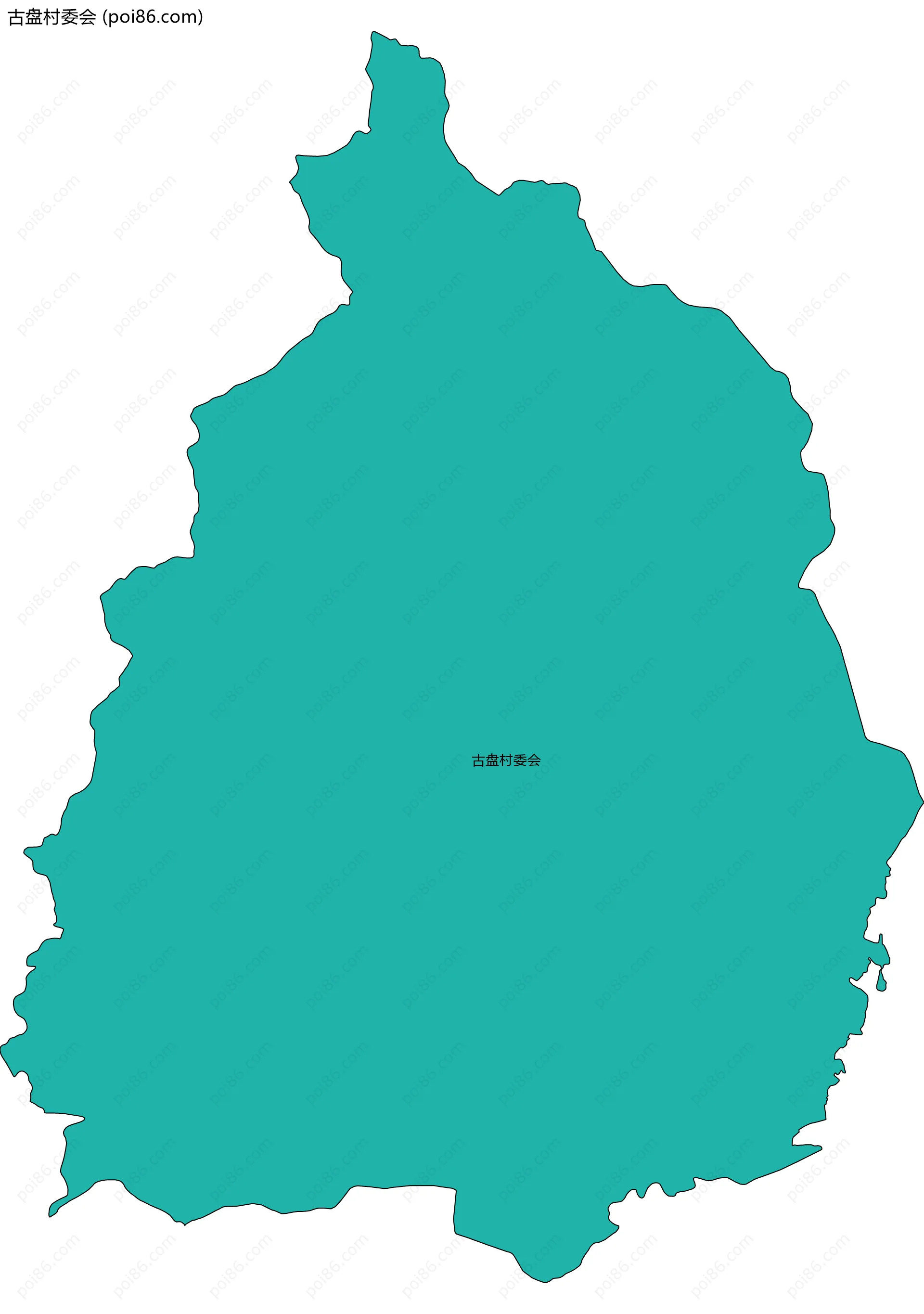 古盘村委会边界地图
