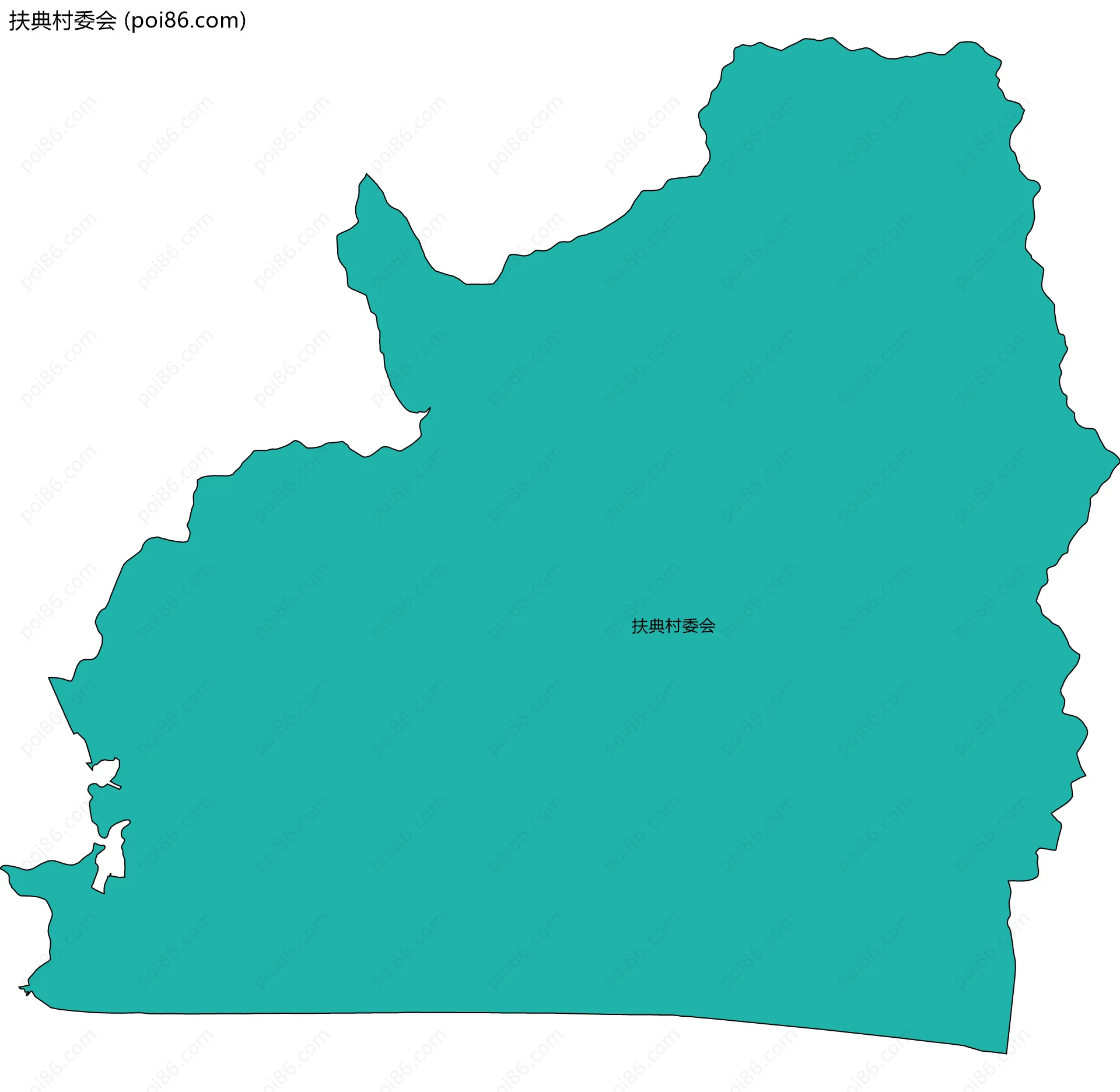 扶典村委会边界地图