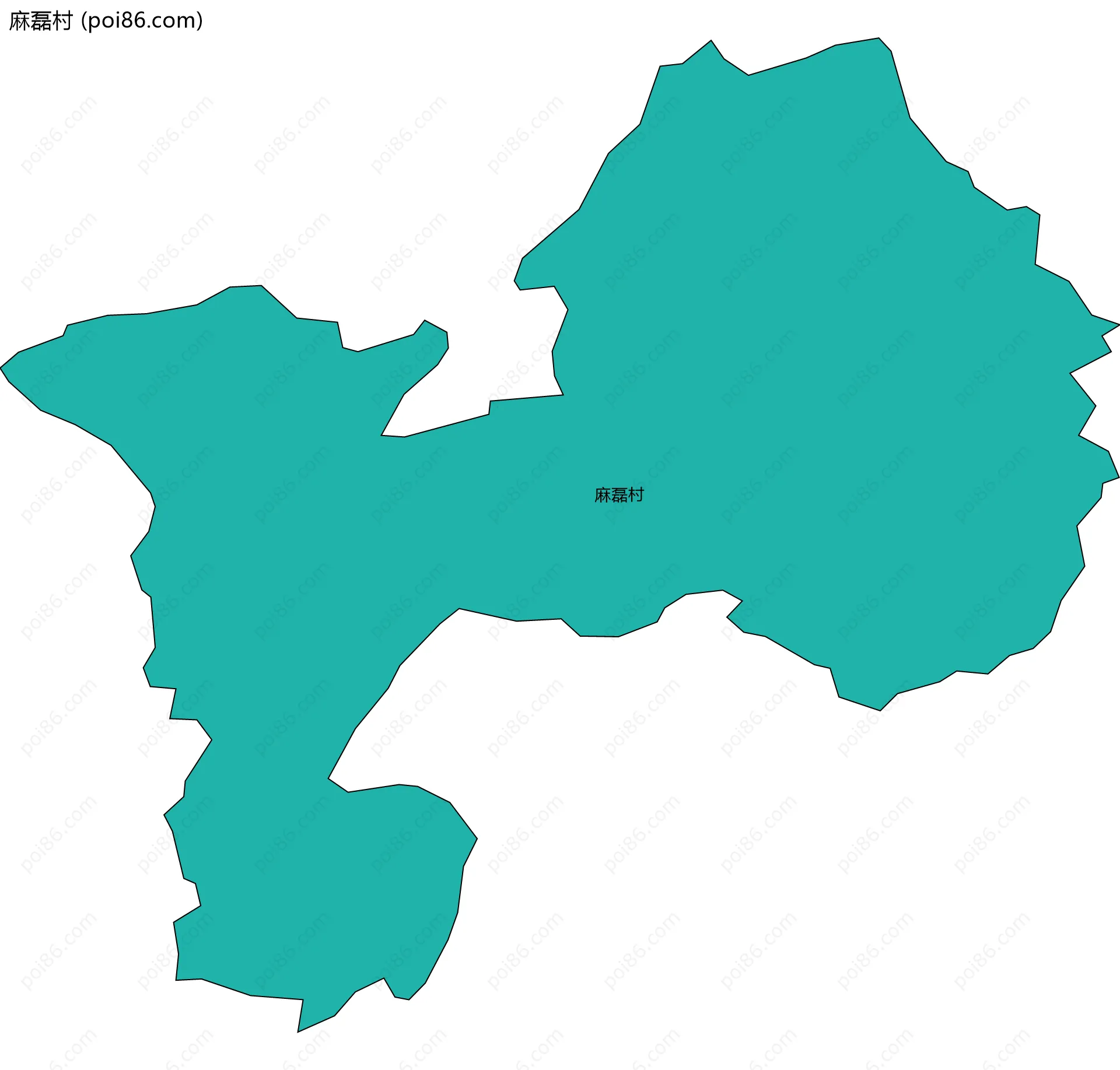 麻磊村边界地图