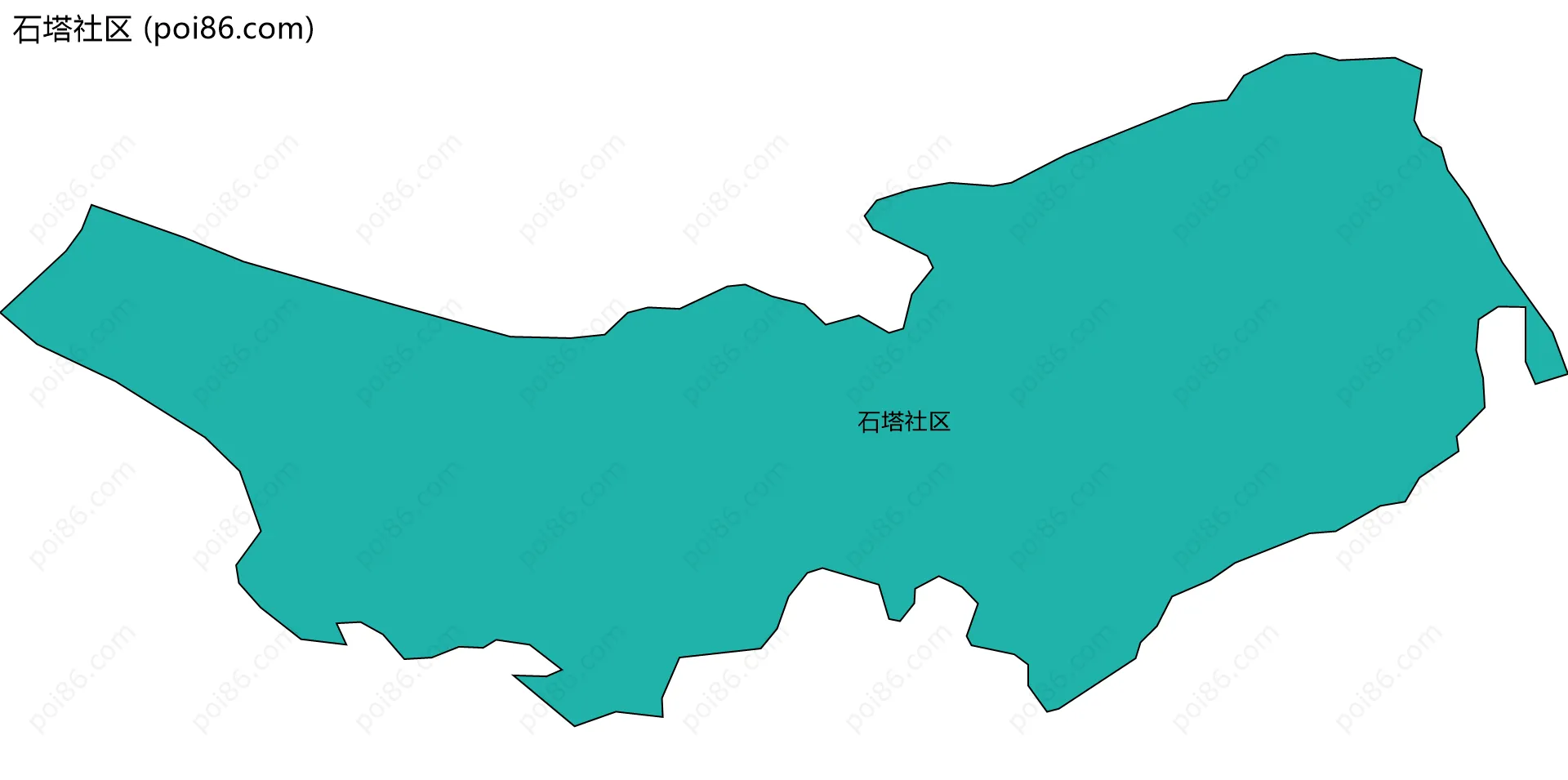 石塔社区边界地图