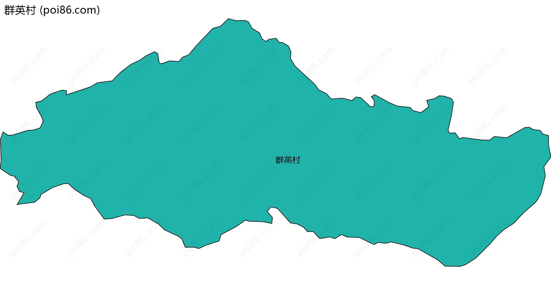 群英村边界地图