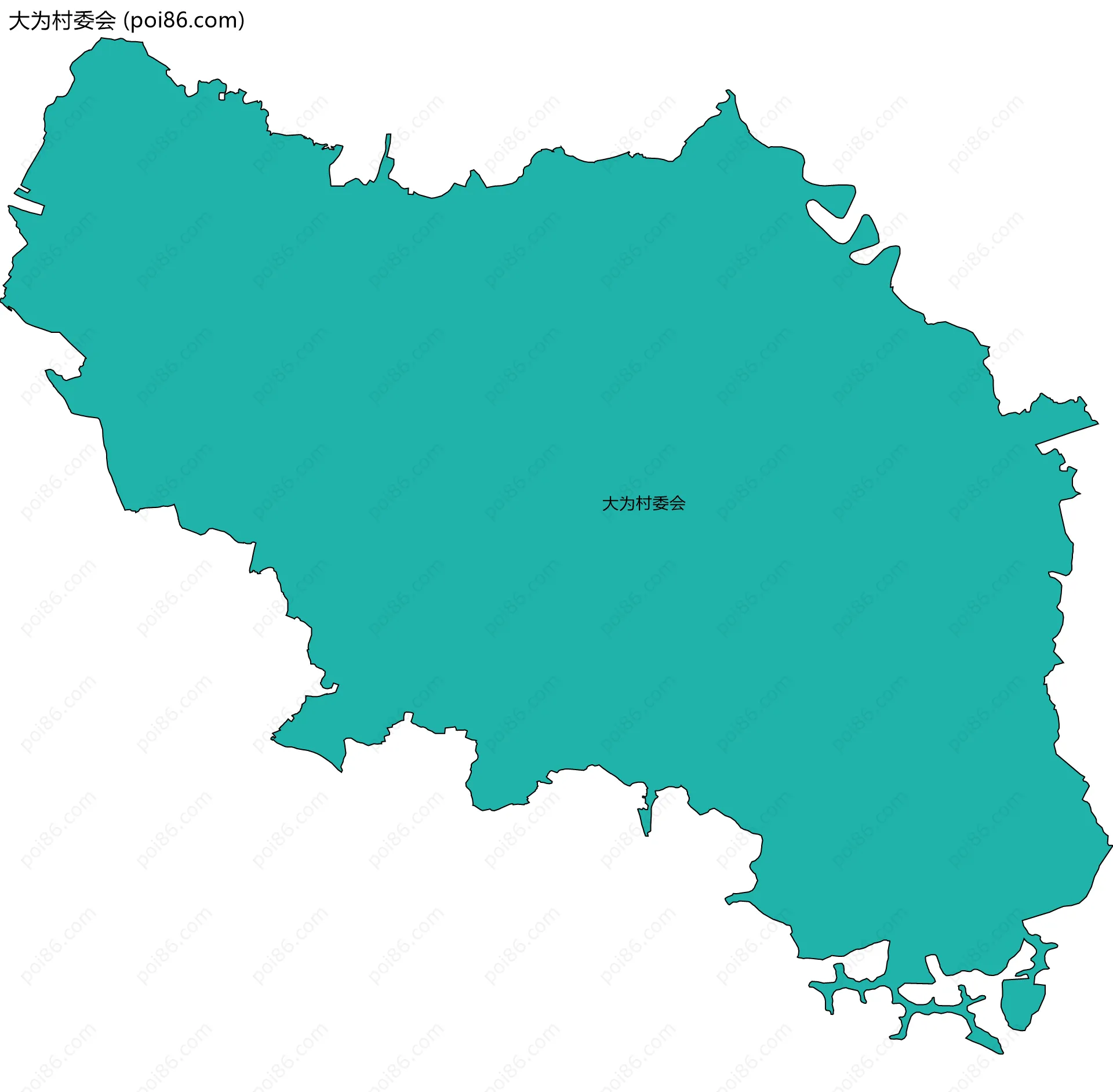 大为村委会边界地图