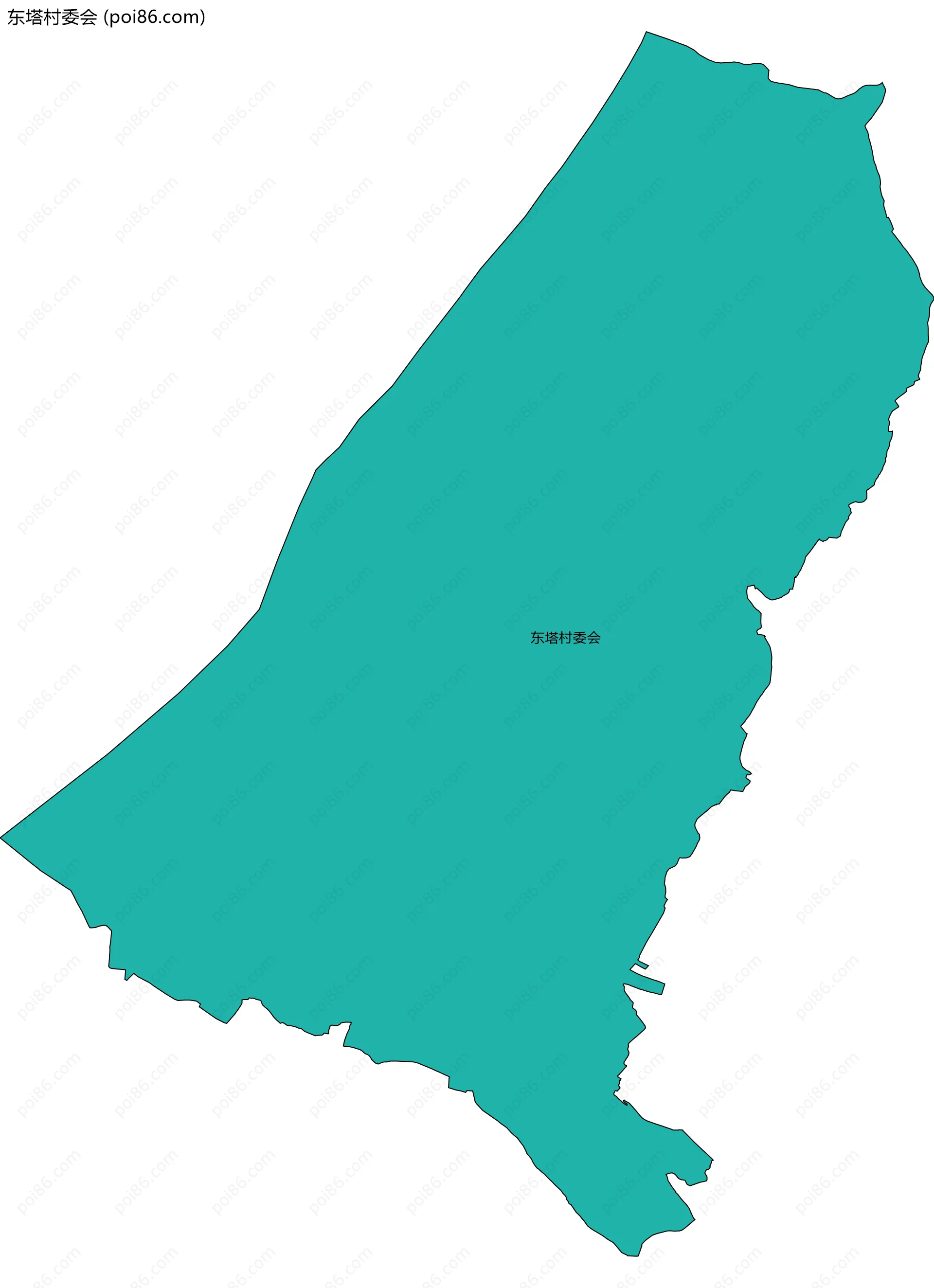 东塔村委会边界地图