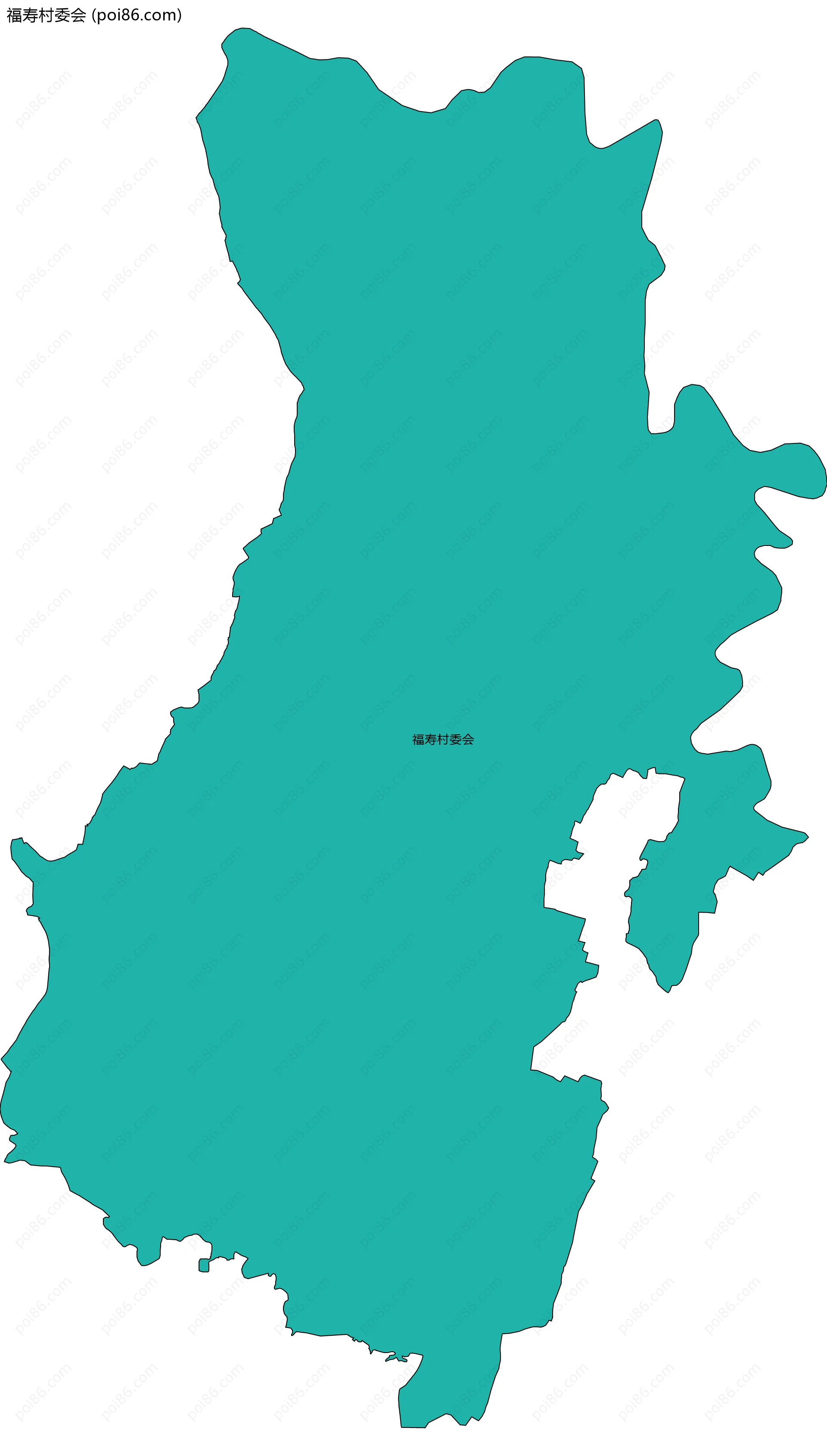 福寿村委会边界地图