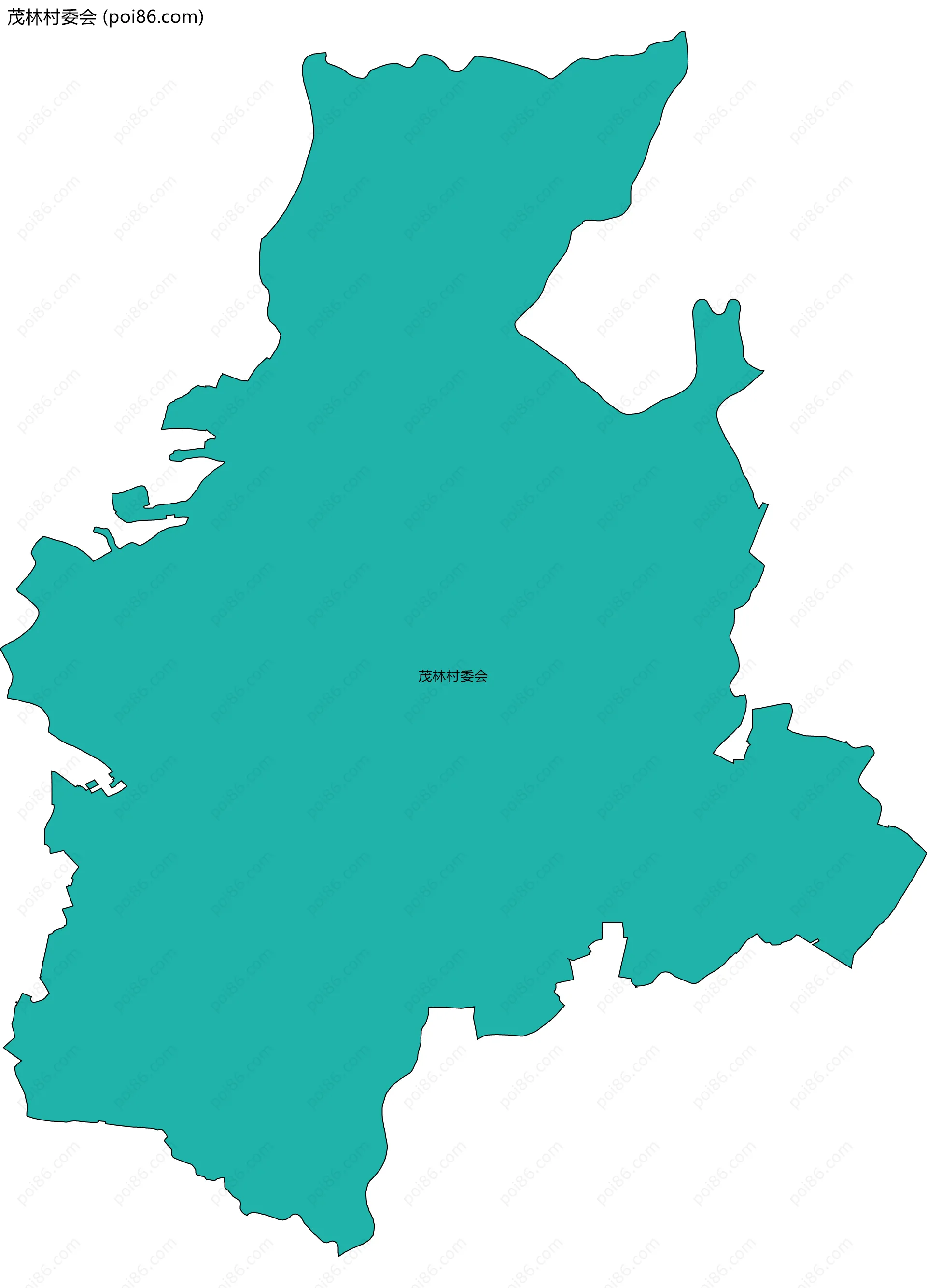 茂林村委会边界地图