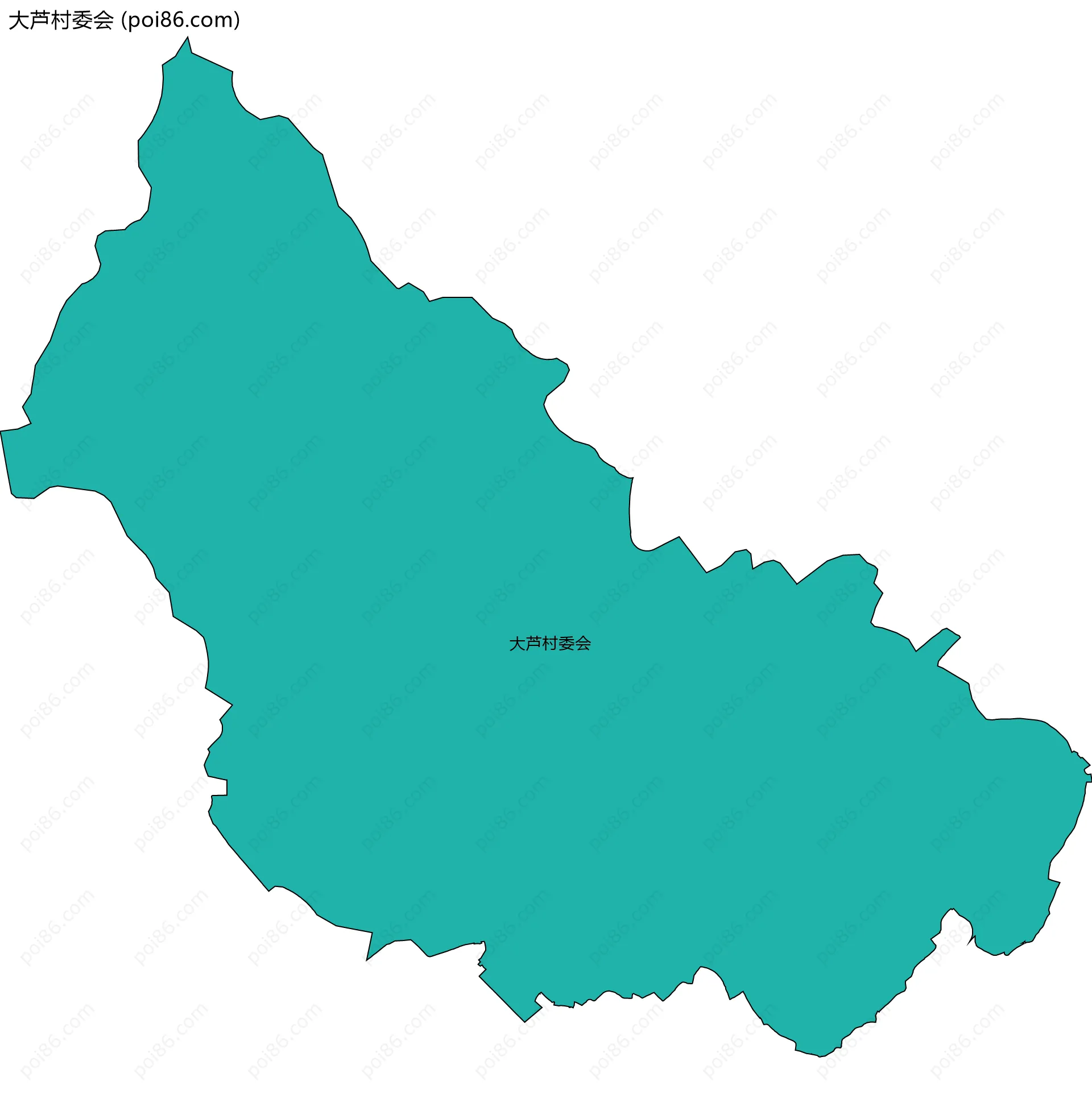大芦村委会边界地图