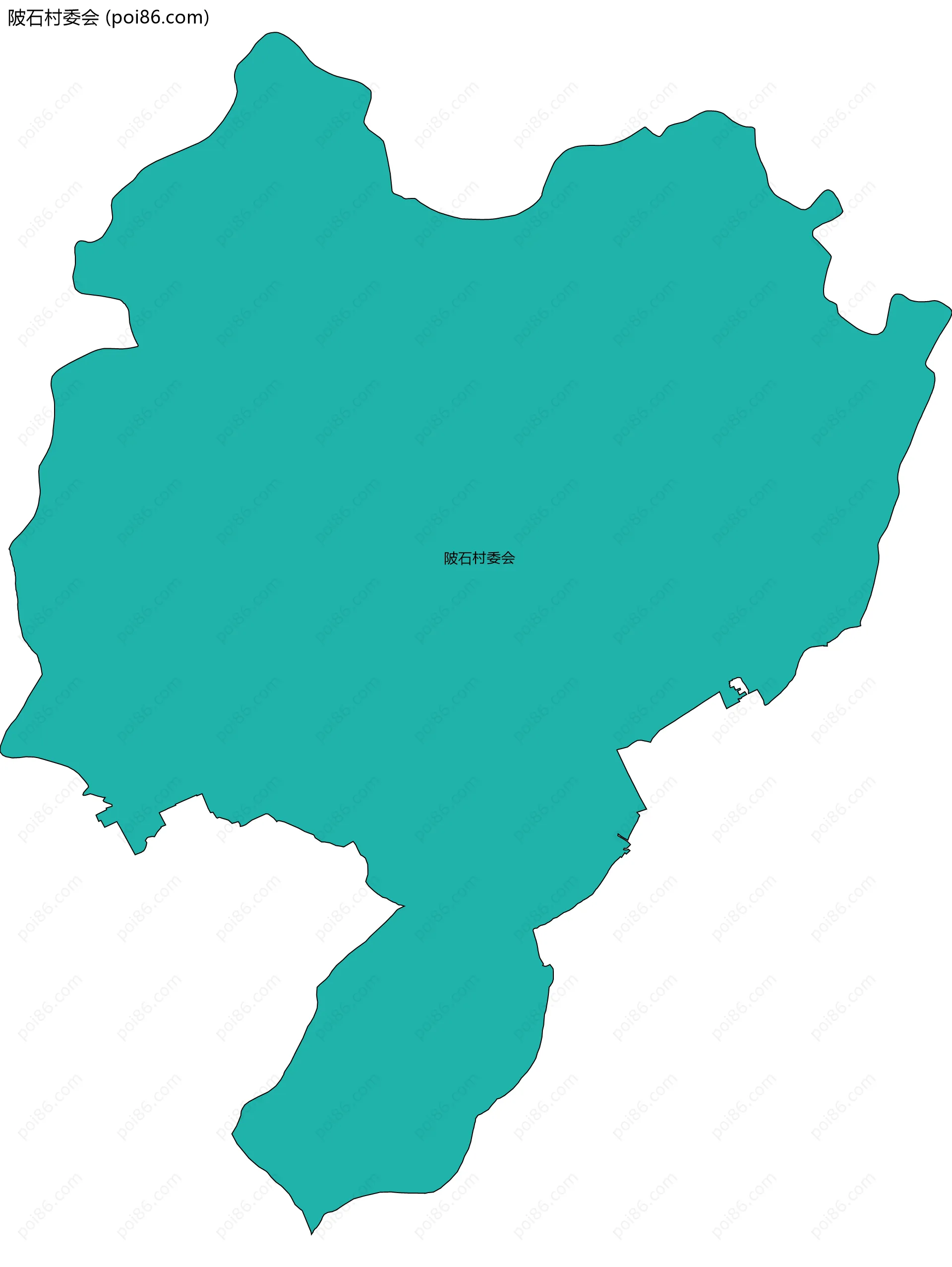 陂石村委会边界地图