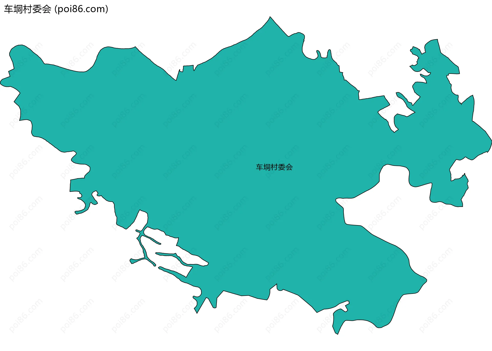 车垌村委会边界地图