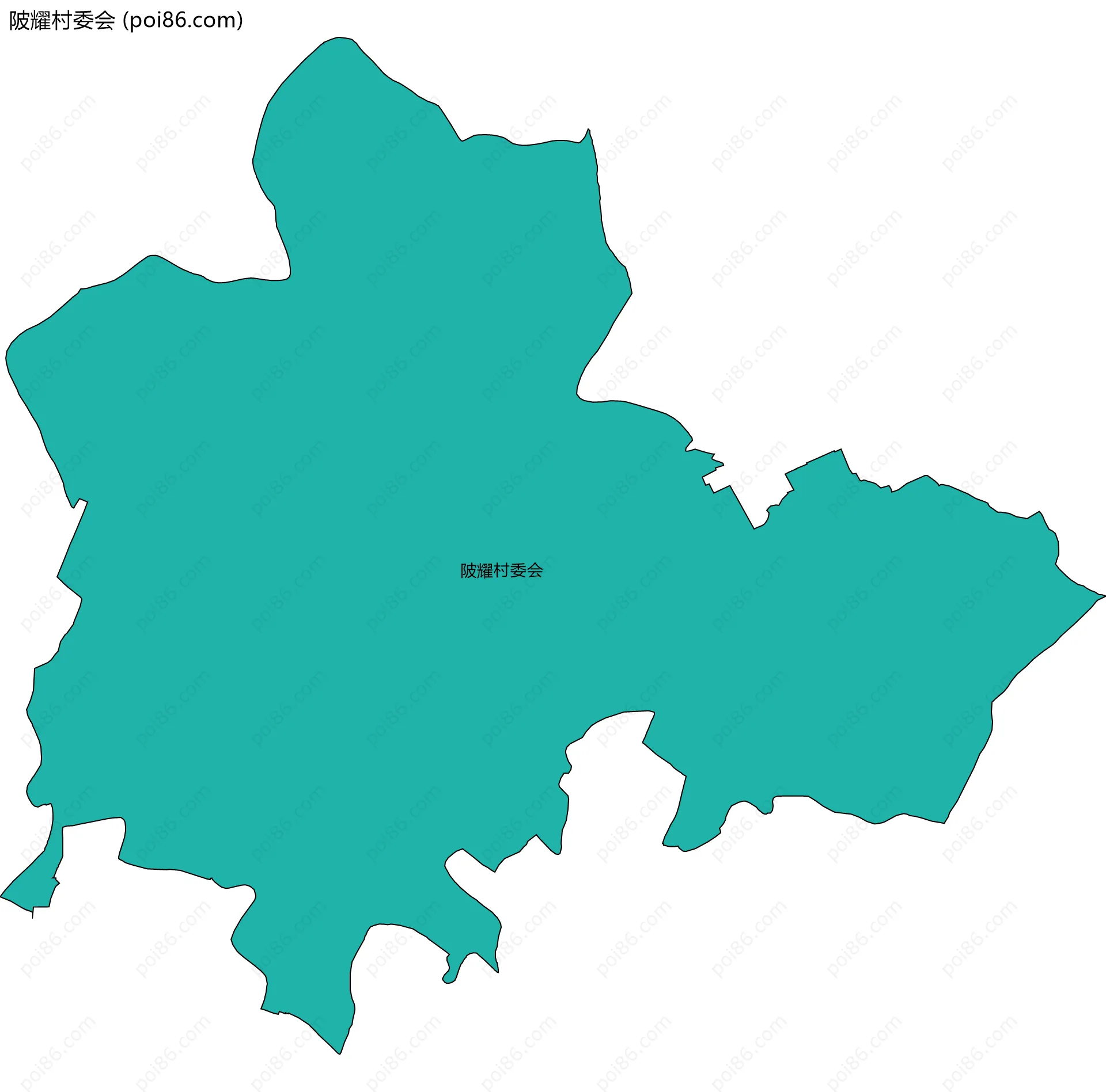 陂耀村委会边界地图