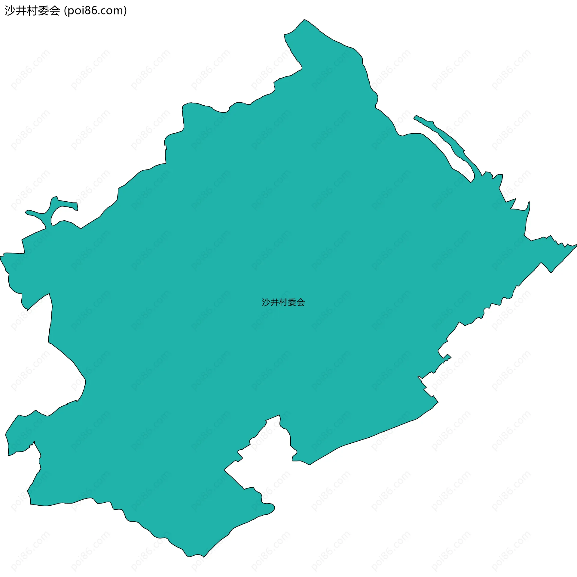 沙井村委会边界地图