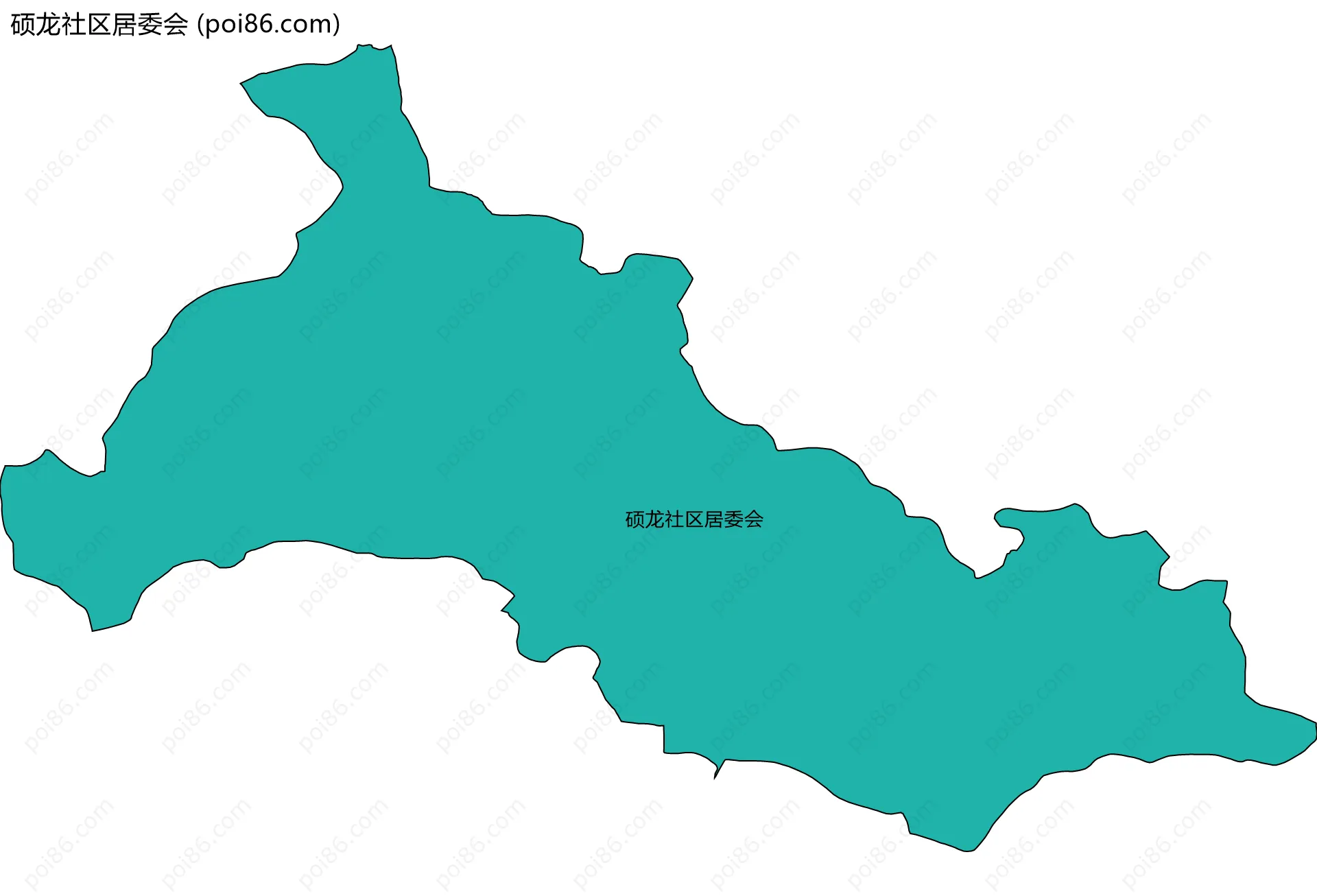 硕龙社区居委会边界地图