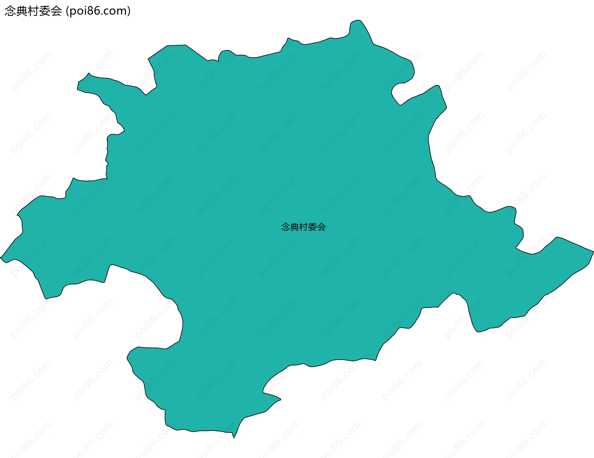 念典村委会边界地图