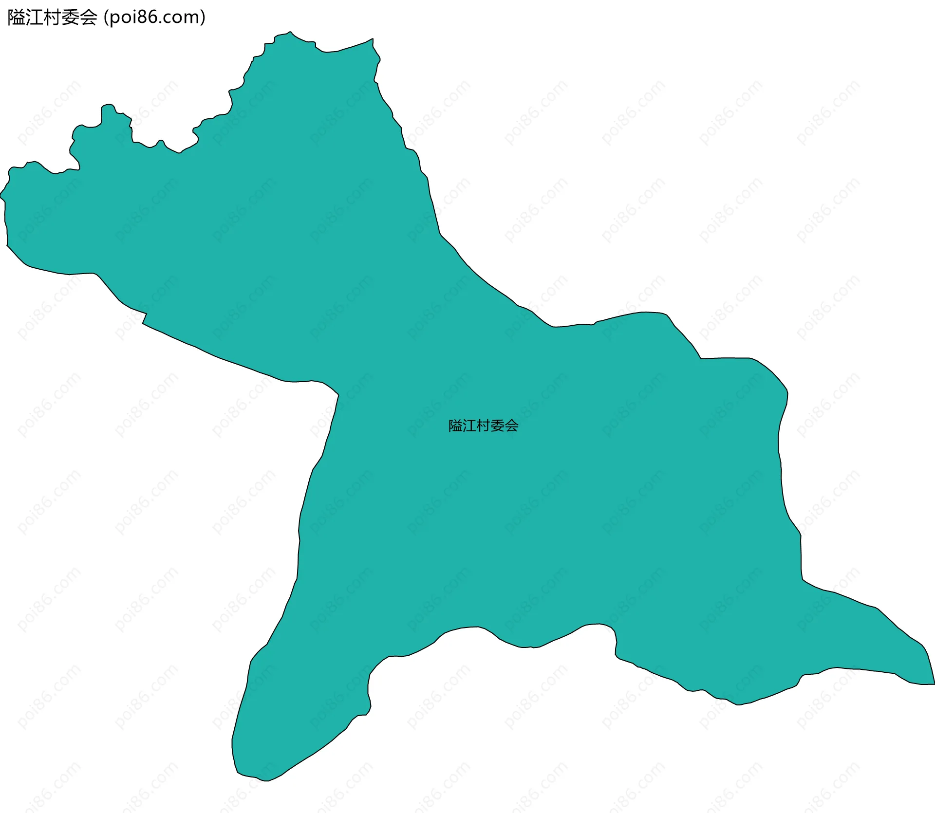 隘江村委会边界地图