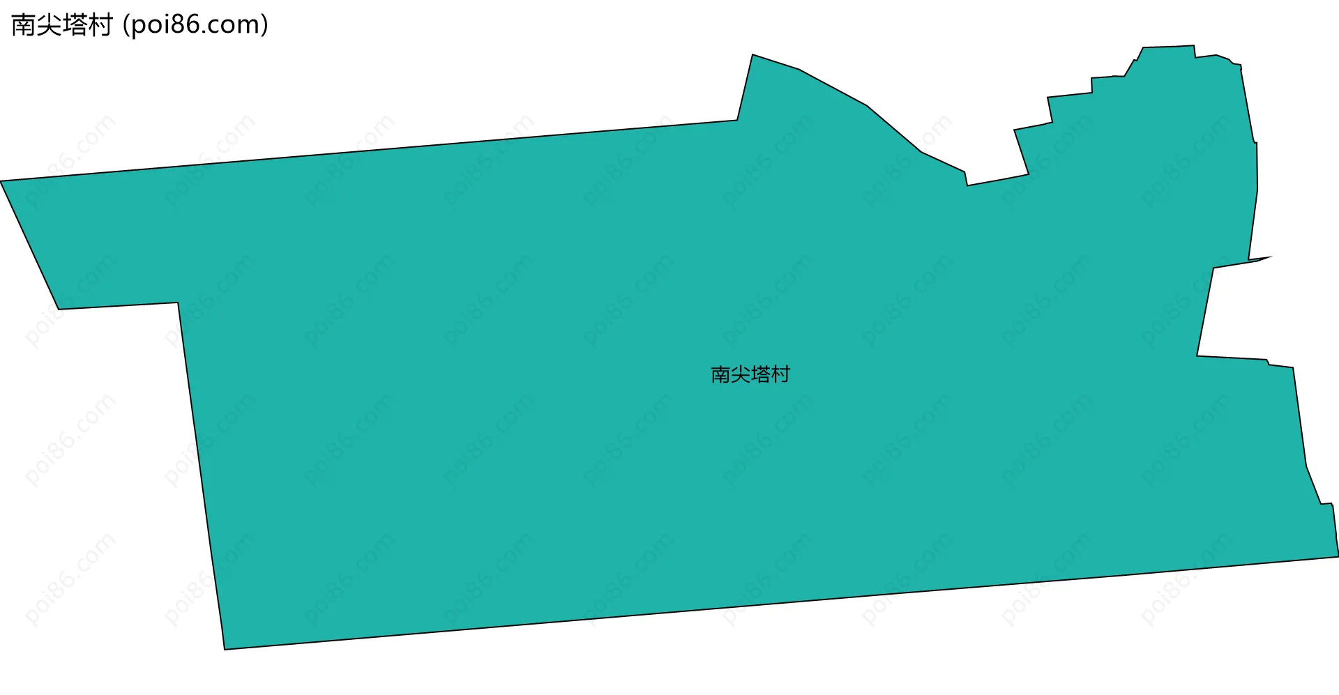 南尖塔村边界地图